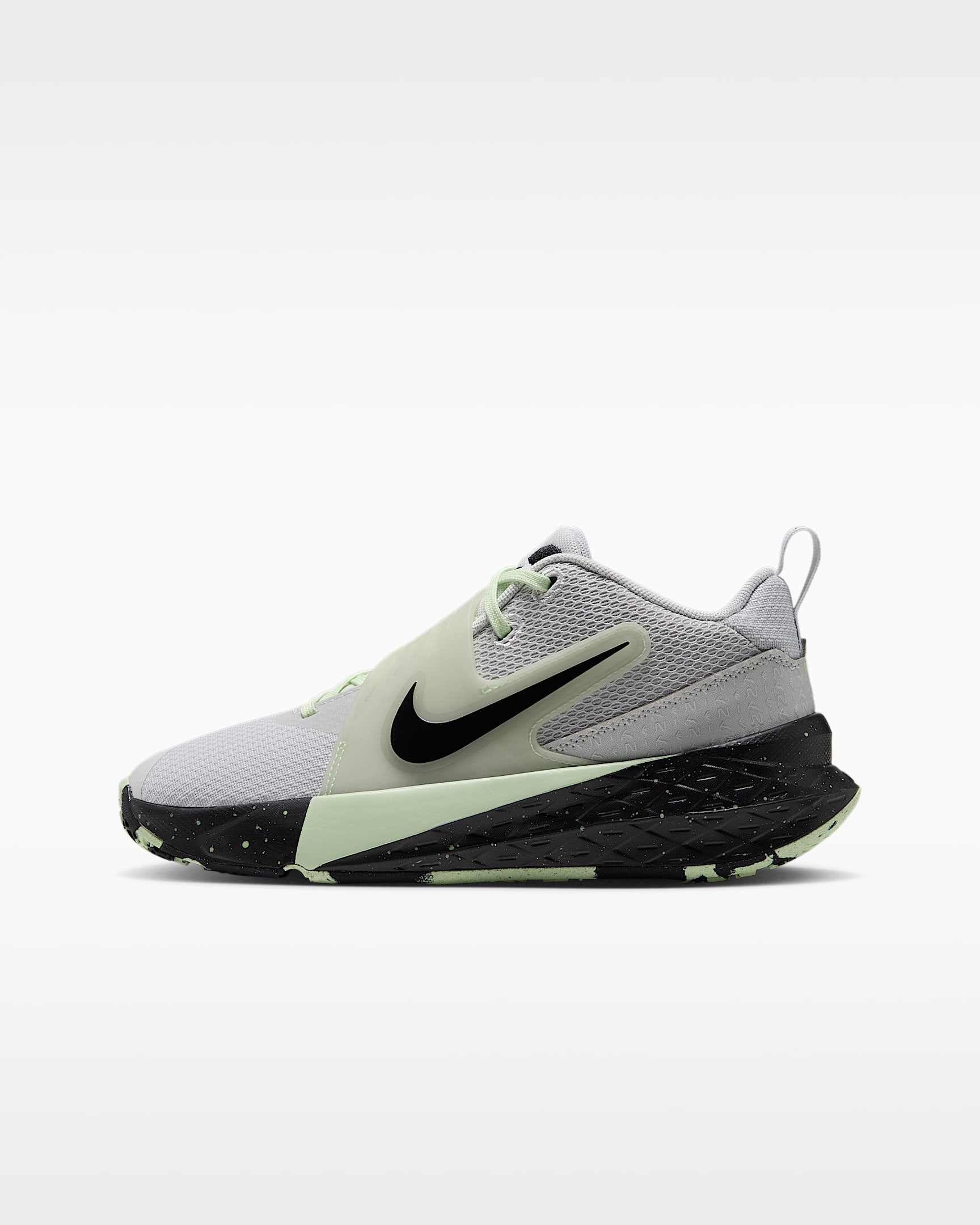 Nike Team Hustle D 12 "Alien" 大童篮球鞋 - 尘光子色/微黄绿/黑