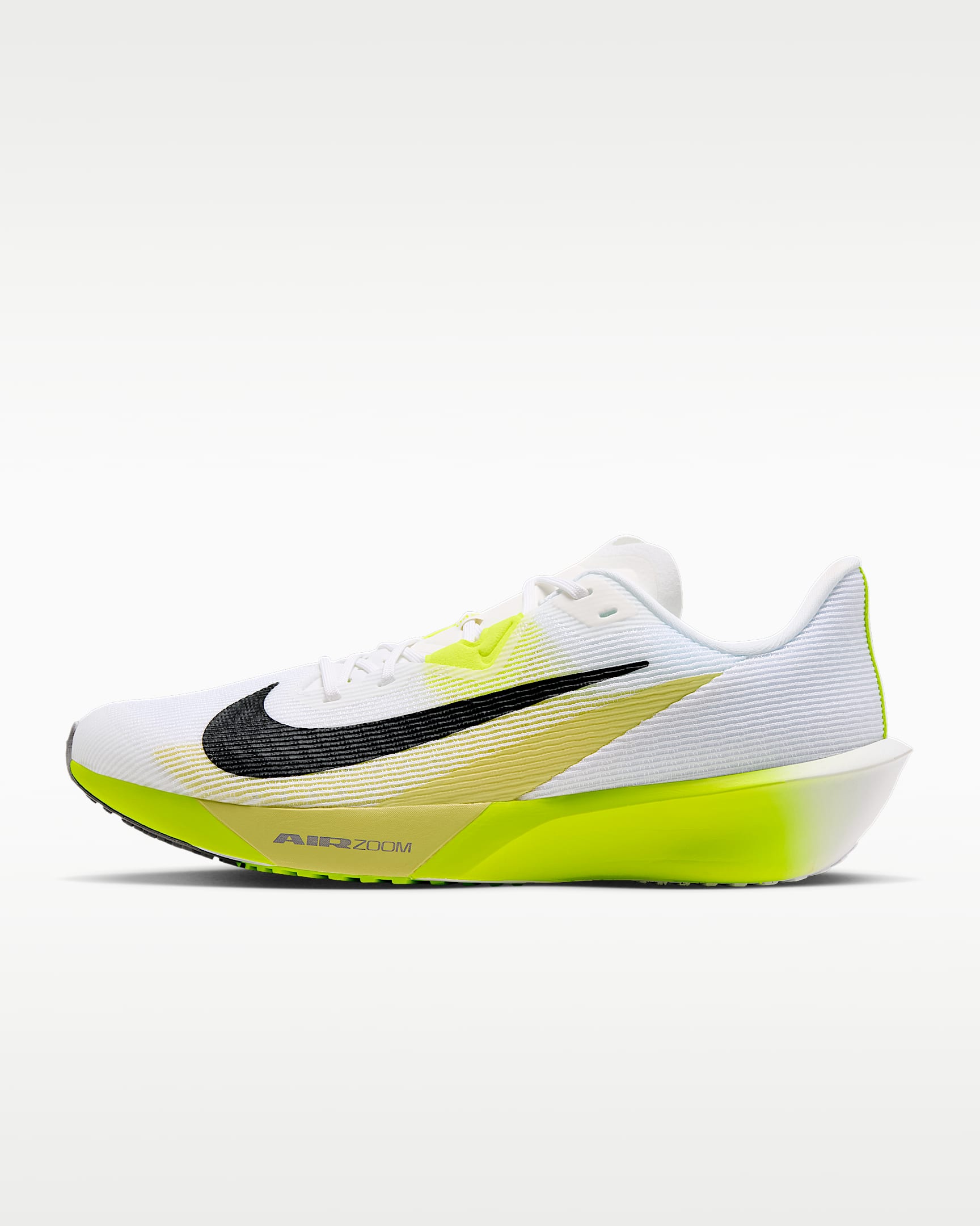 Nike Zoom Rival Fly 4 男子公路竞速跑步鞋 - 白色/亮眼柠檬黄/浅柠檬黄/煤黑
