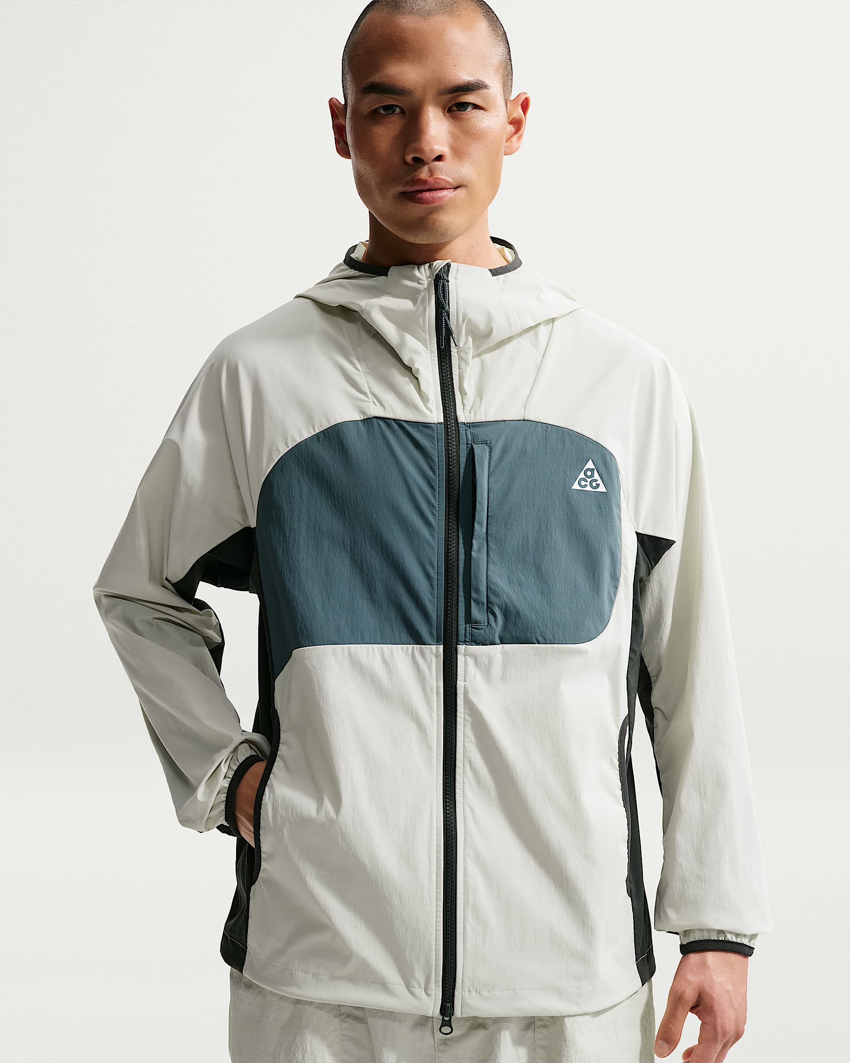 Nike ACG "Five Towers" 男子速干夹克防晒衣 - 海玻璃色/黑云衫绿/矿物岩板蓝/山峰白