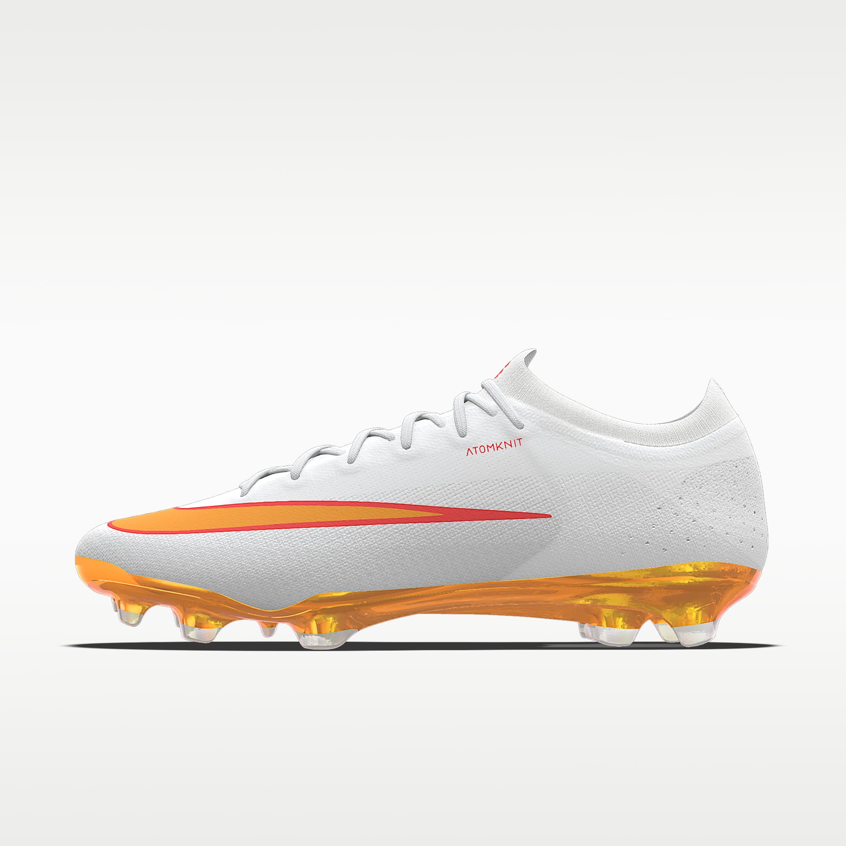 Nike Mercurial Vapor 17 Elite By You 专属定制 FG 天然硬质草地低帮足球鞋 - 白色/白色
