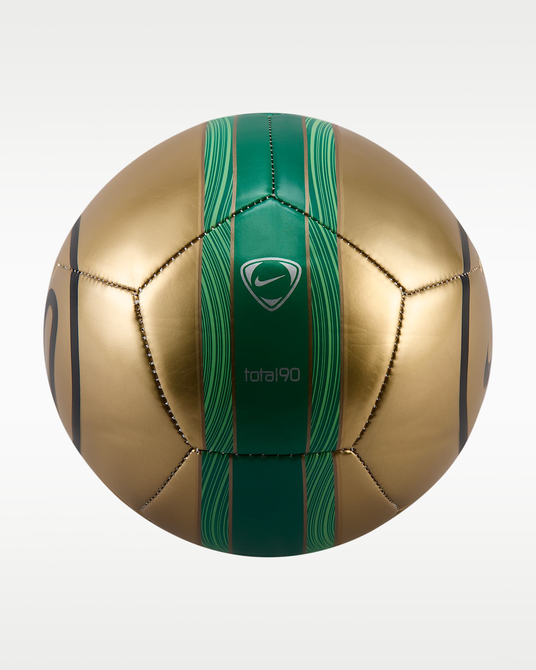 Nike Skills Total 90 足球 - 金属色/苜蓿绿/黑