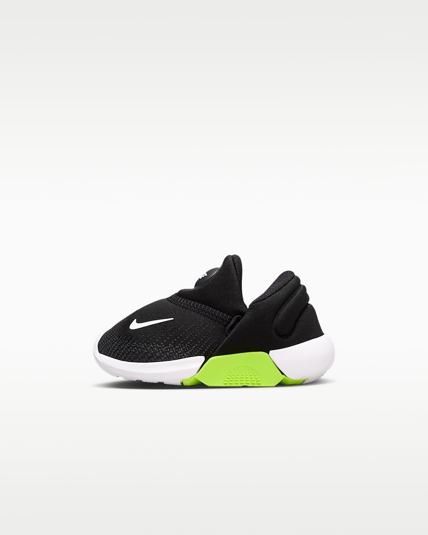 Nike Swoosh Go 耐克宝宝 GO 婴童运动鞋 - 黑/荧光黄/煤黑/白色