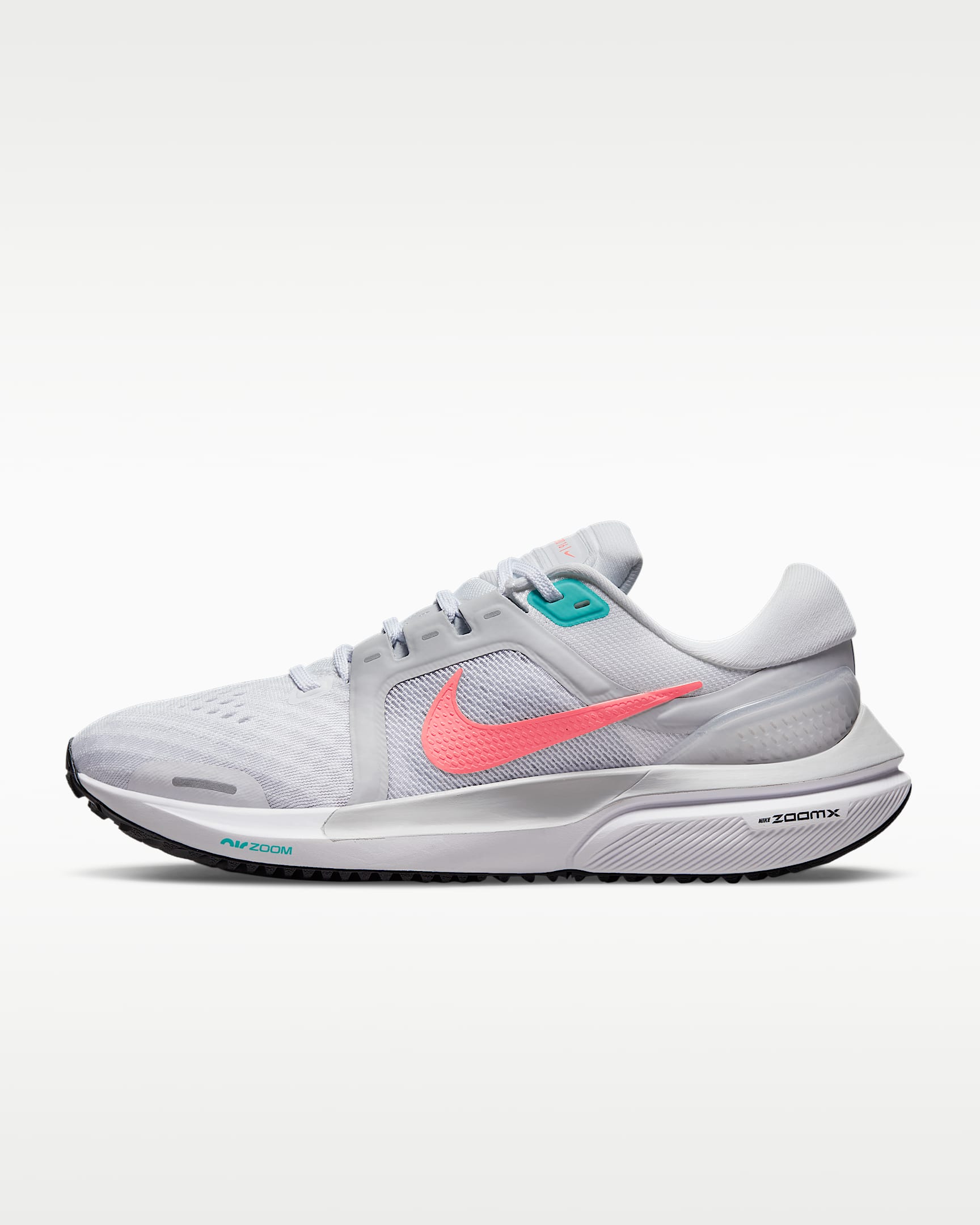 Nike Vomero 16 女子公路跑步鞋 - 白色/白金色/活力宝蓝/火山红
