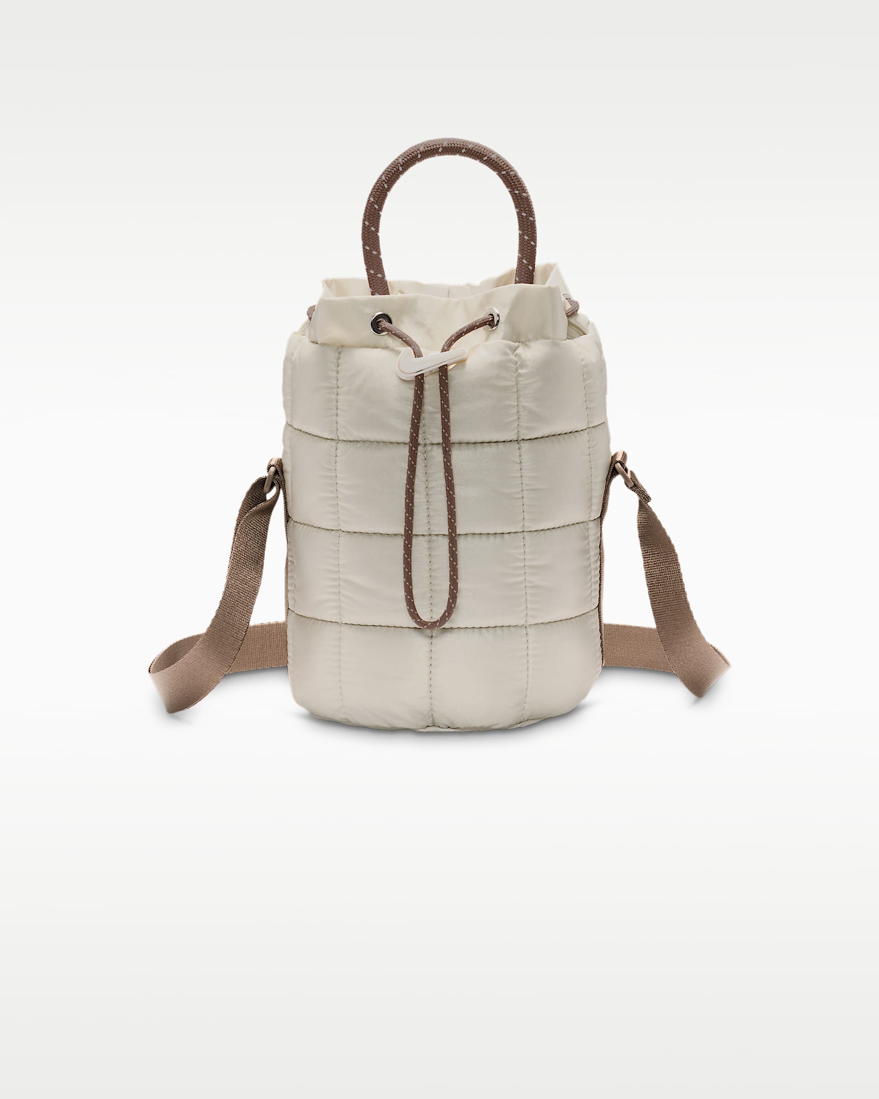 Nike Sportswear Puffle 小号托特包 - 浅骨色/貂棕/帆白