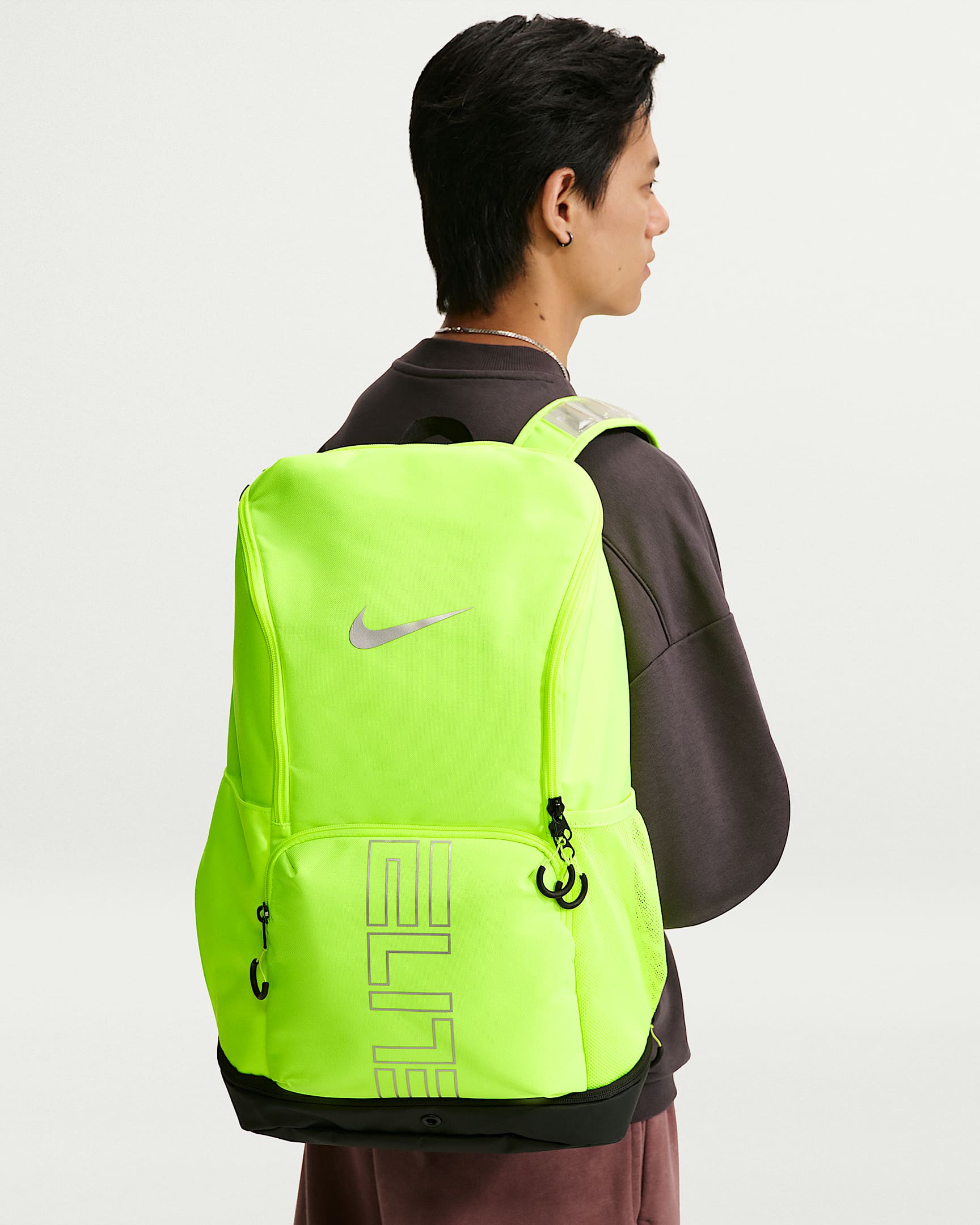 Nike Varsity Elite 双肩包 - 荧光黄/黑/金属银