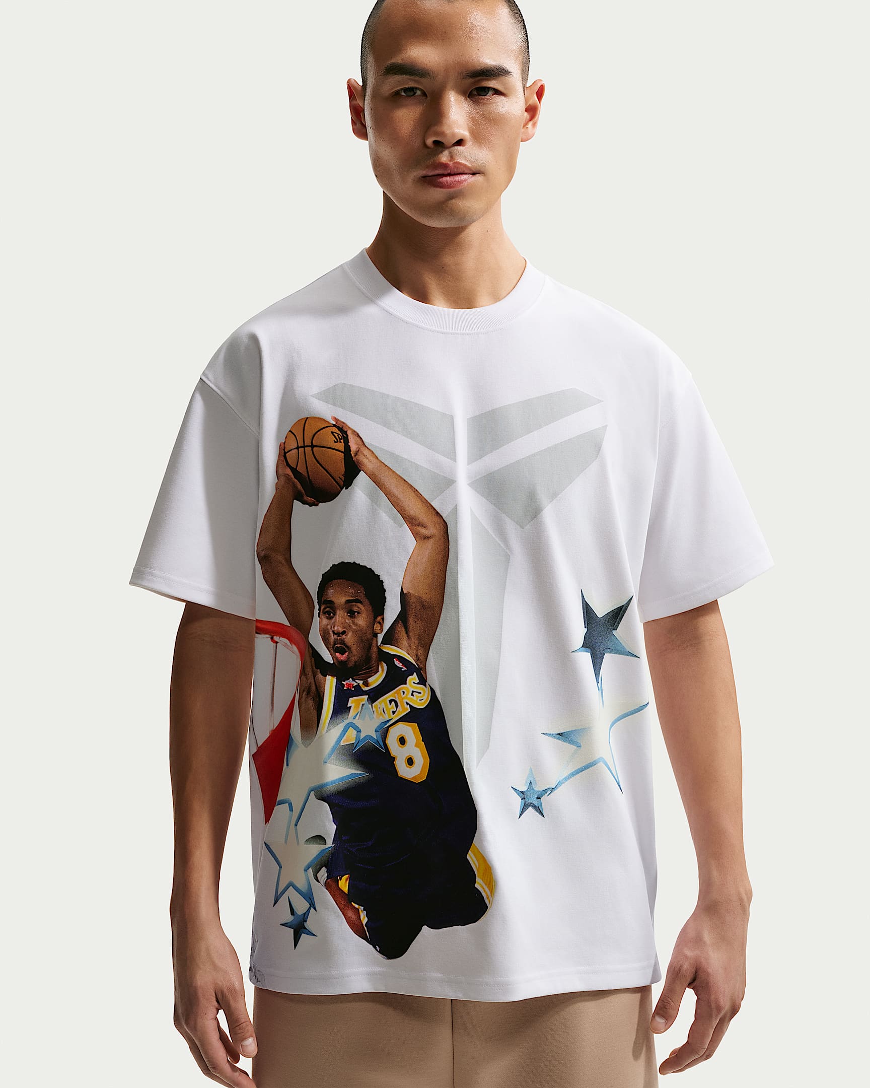 Kobe Nike Dri-FIT 全明星科比男子速干篮球T恤 - 白色