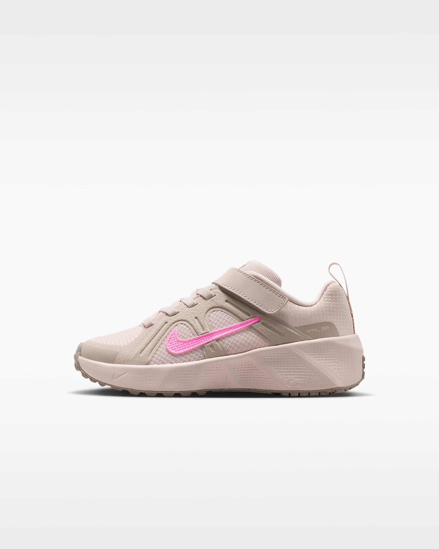 Nike Metro Tek 幼童运动鞋 - 砂岩灰粉/麦芽黄/魅力粉