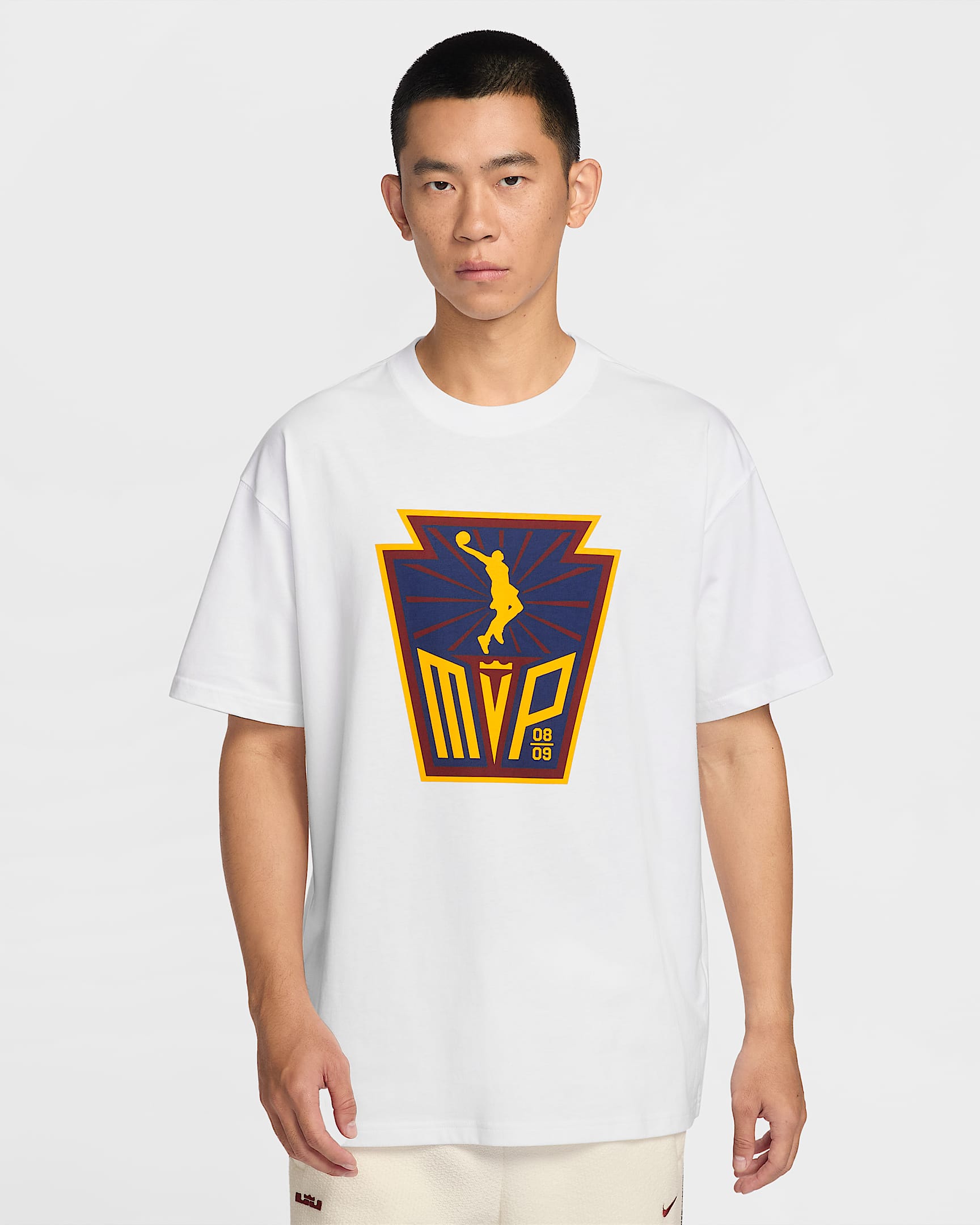 LeBron "Honor Society" Nike 詹姆斯男子篮球T恤 - 白色