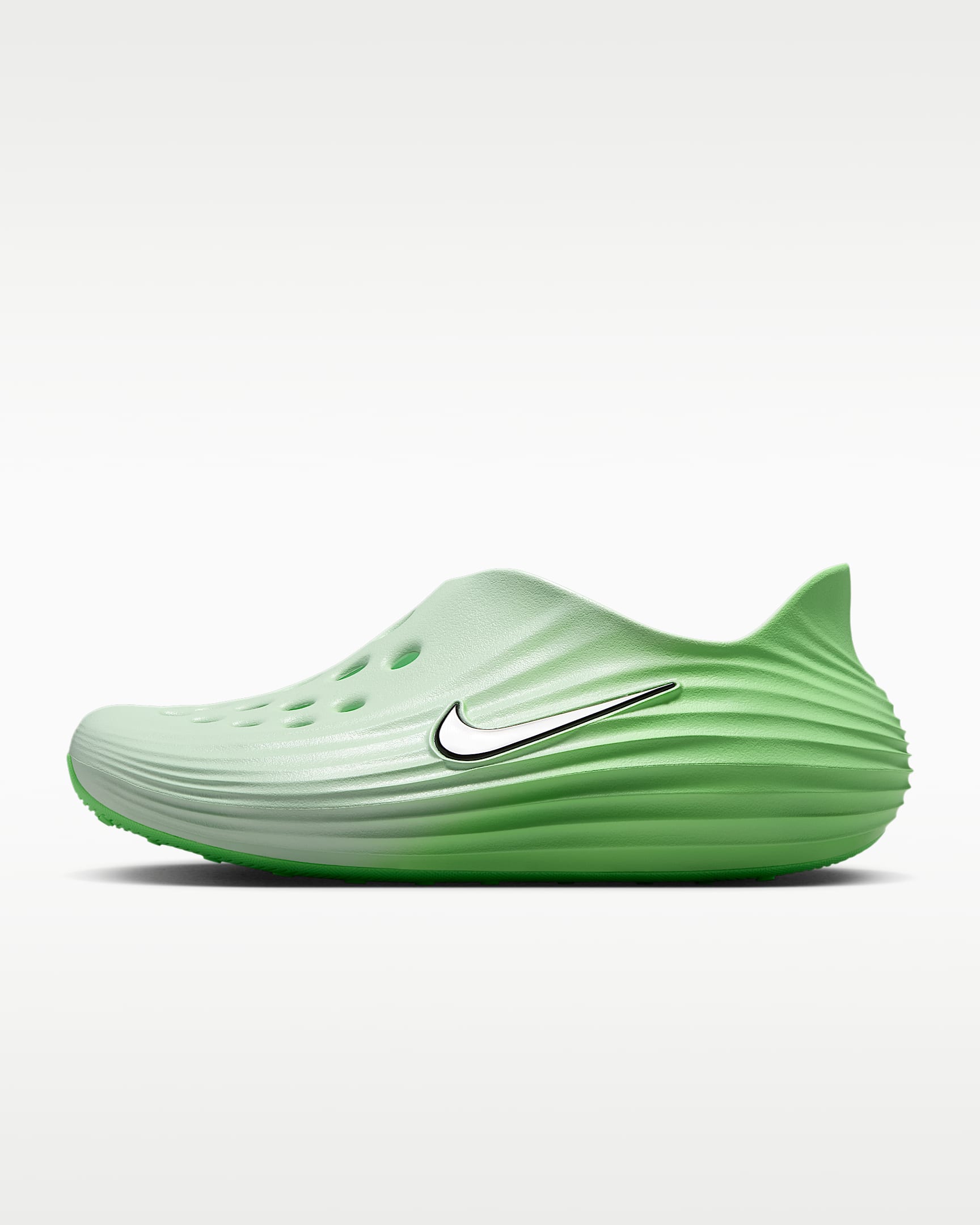 Nike ReactX Rejuven8 女子一脚蹬凉鞋 - 霜杉木绿/梦幻绿/黑