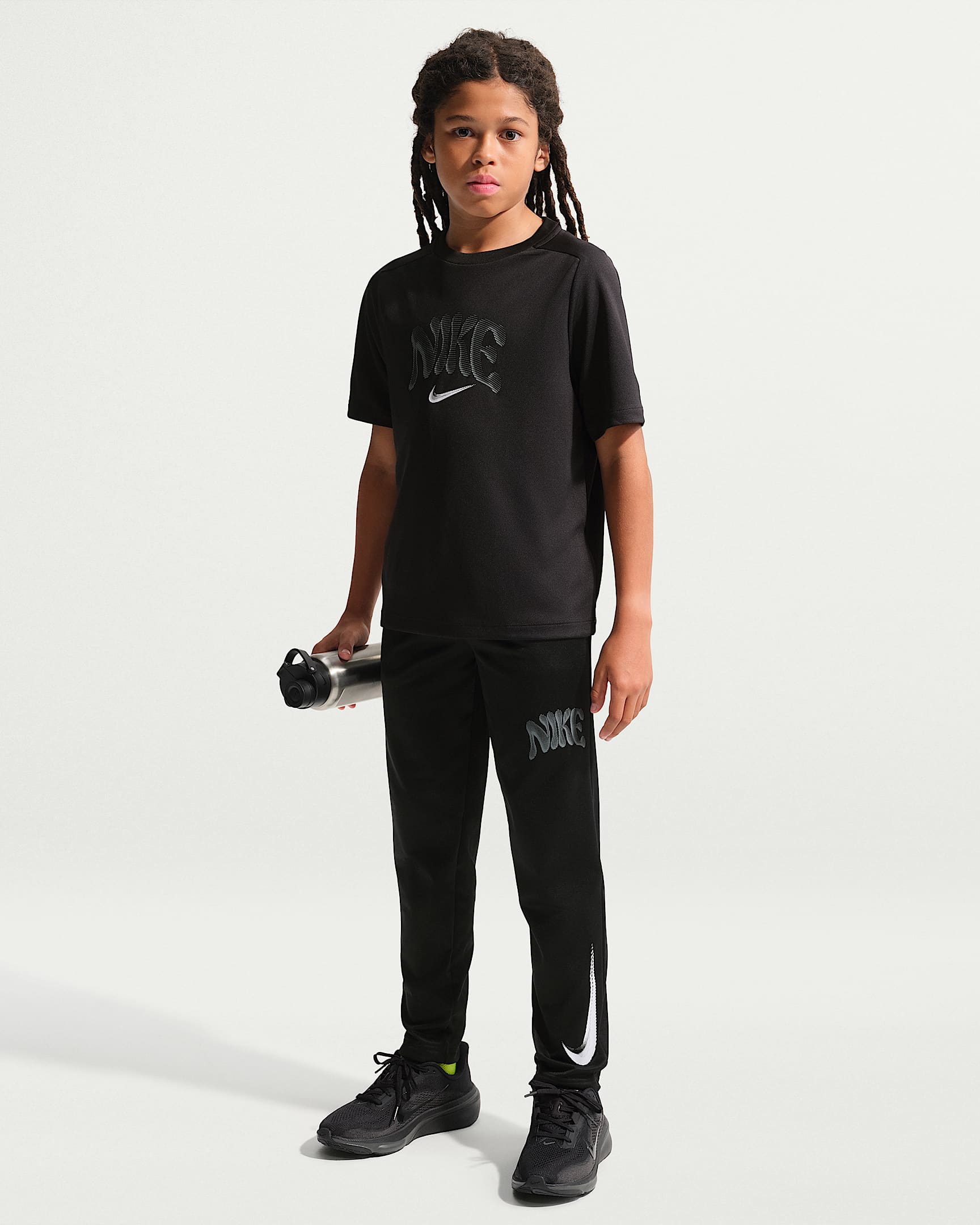 Nike Trophy Therma-FIT 大童加绒长裤 - 黑