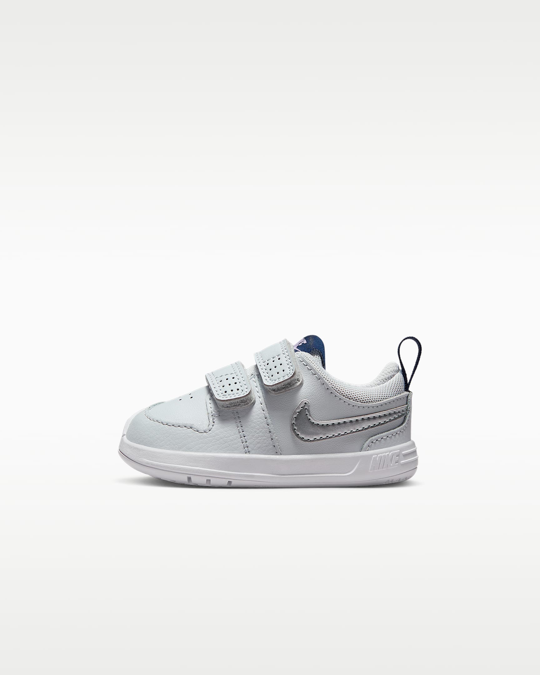 Nike Pico 5 婴童易穿脱运动鞋 - 白金色/霜紫/深藏青/金属银