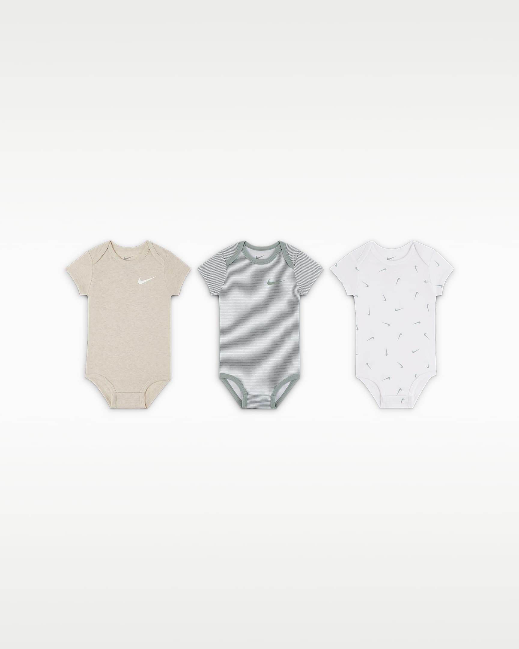 Nike Baby Essentials 婴童连体衣(3 件) - 云母绿
