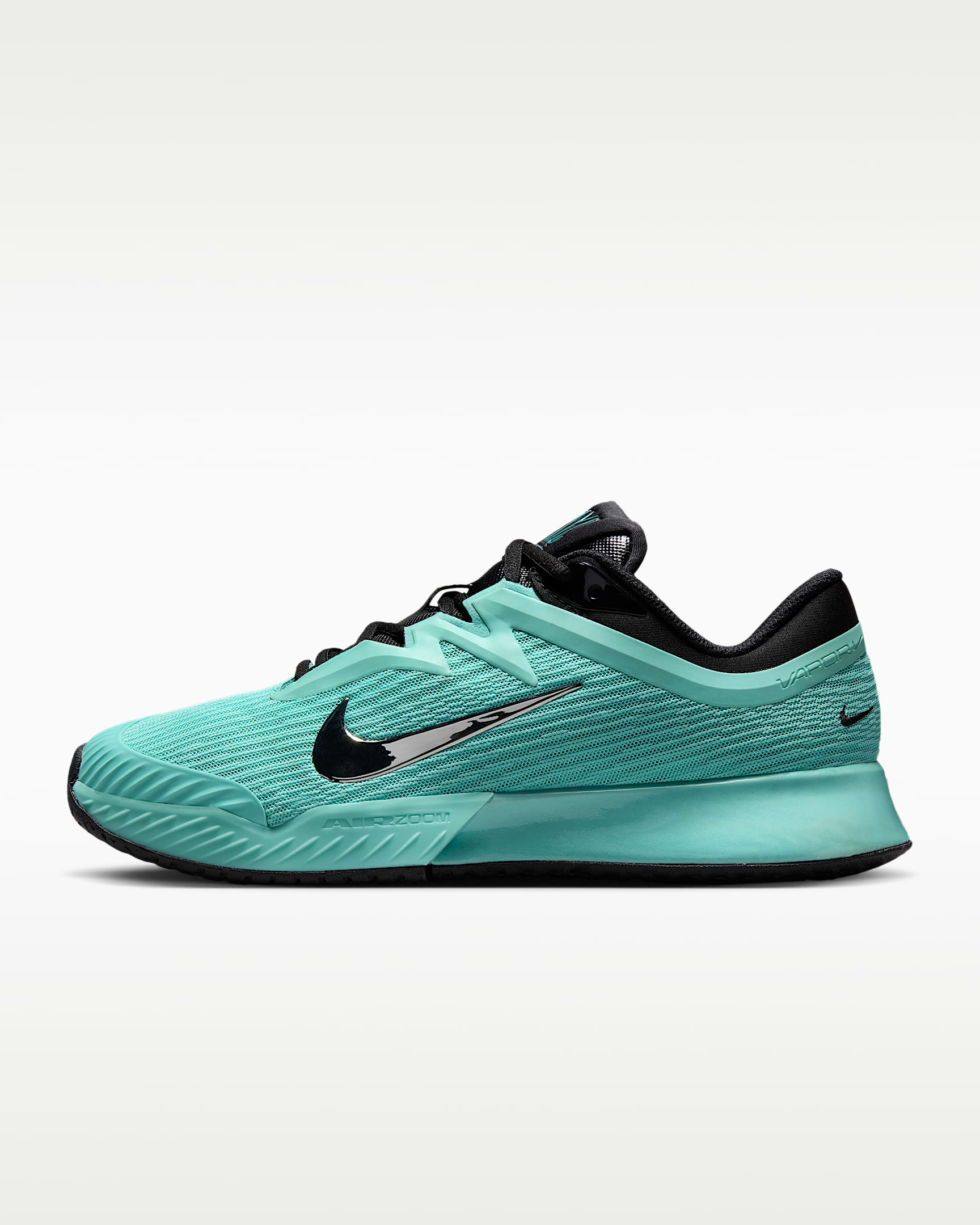 Nike Vapor Pro 3 PRM 女子硬地球场网球鞋 - 薄荷绿/黑/白金色/金属银