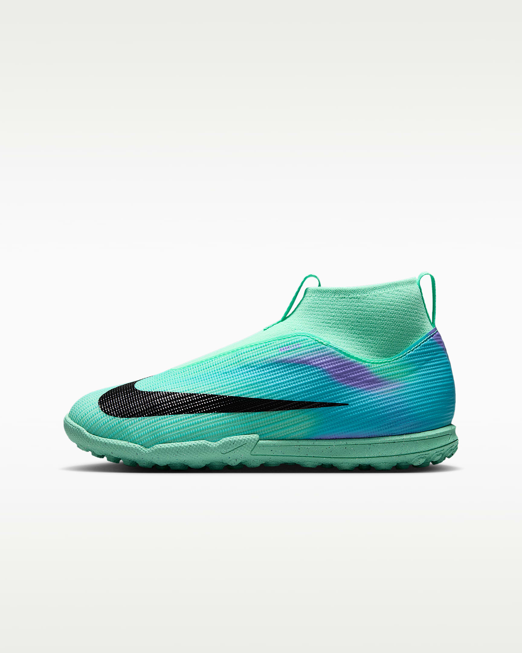 Nike Jr. Mercurial Superfly 11 Academy "Sam Kerr" 耐克刺客系列大童 TF 人造场地高帮足球鞋 - 光辉绿/梦幻紫红/脉冲湖蓝/黑