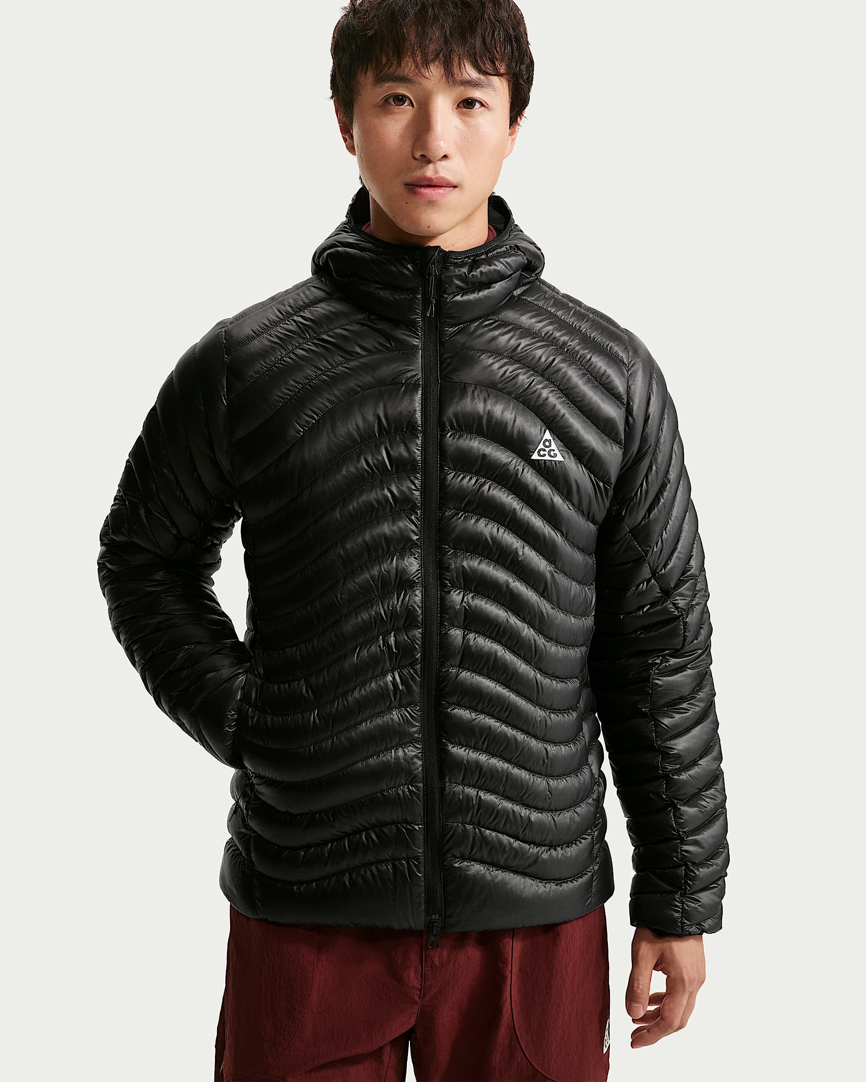 ACG Lava Flow Ultralight Therma-FIT ADV 男子羽绒夹克 - 黑/黑/黑/山峰白