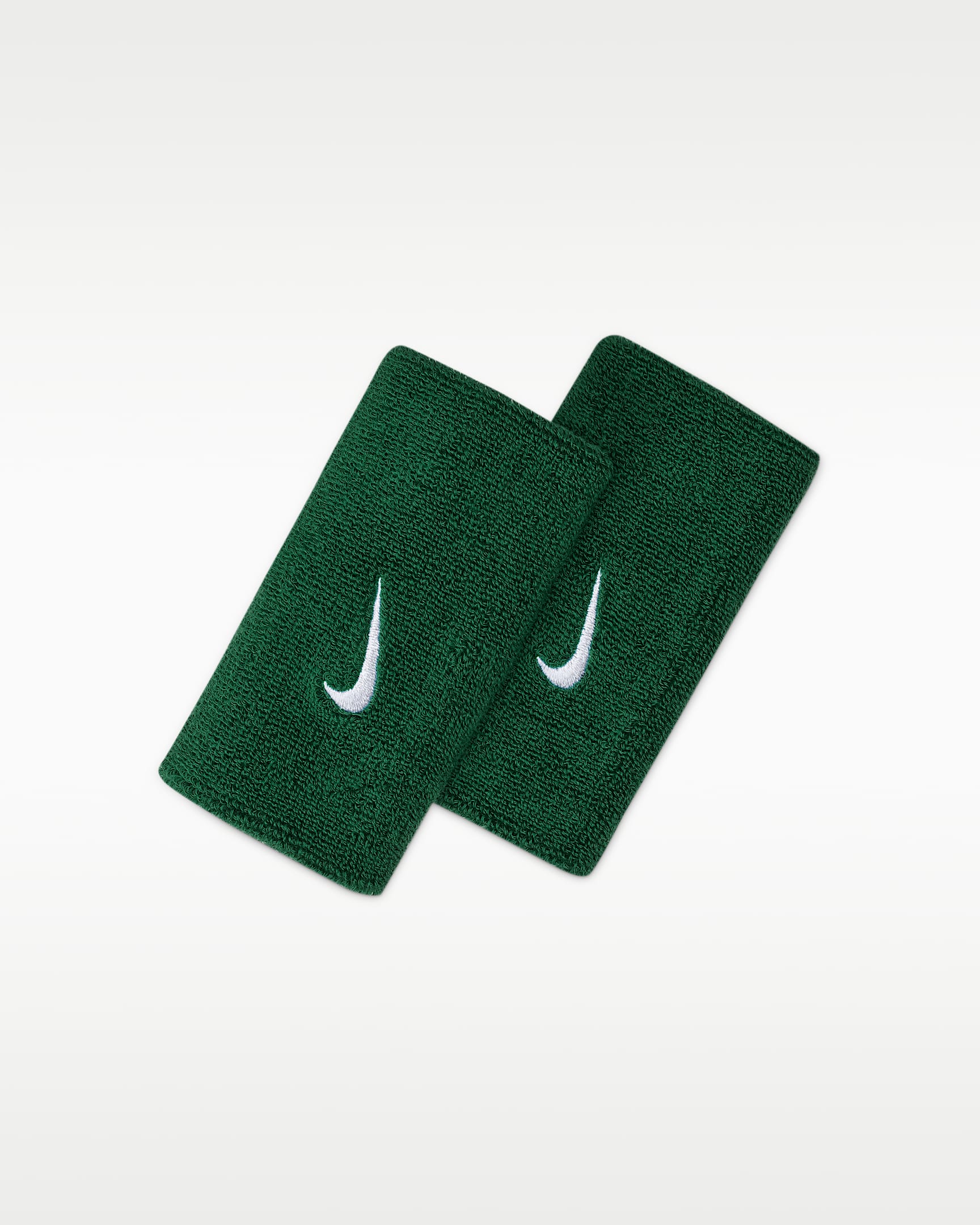 Nike Swoosh Doublewide 2.0 护腕(1 对) - 峡谷绿/白色