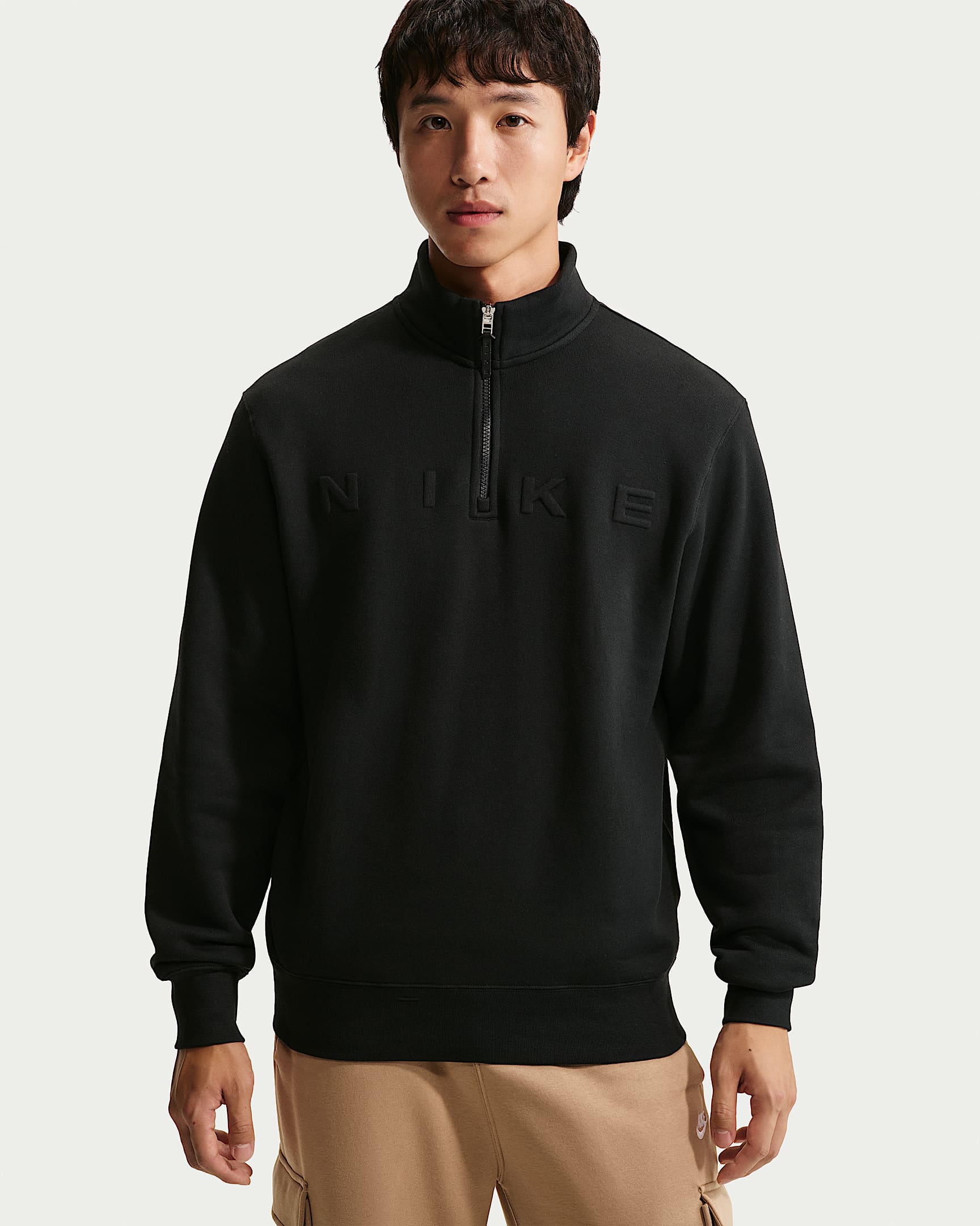 Nike Sportswear Club 陈昊森同款男子薄绒上衣 - 黑