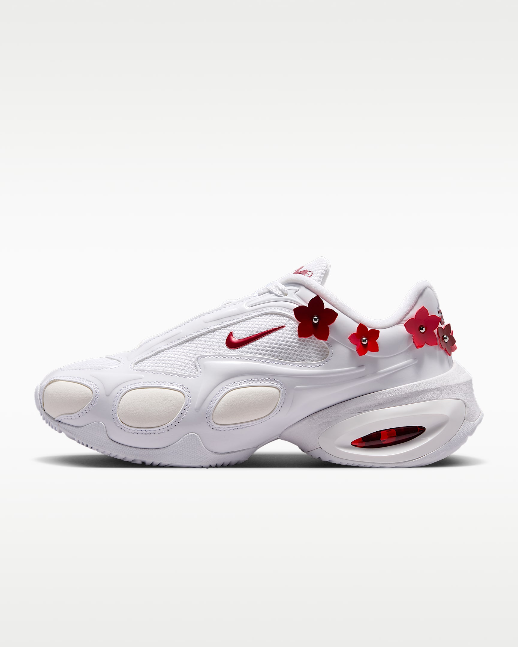 Nike Air Max Muse 女子运动鞋 - 白色/大学红/金属银/深红