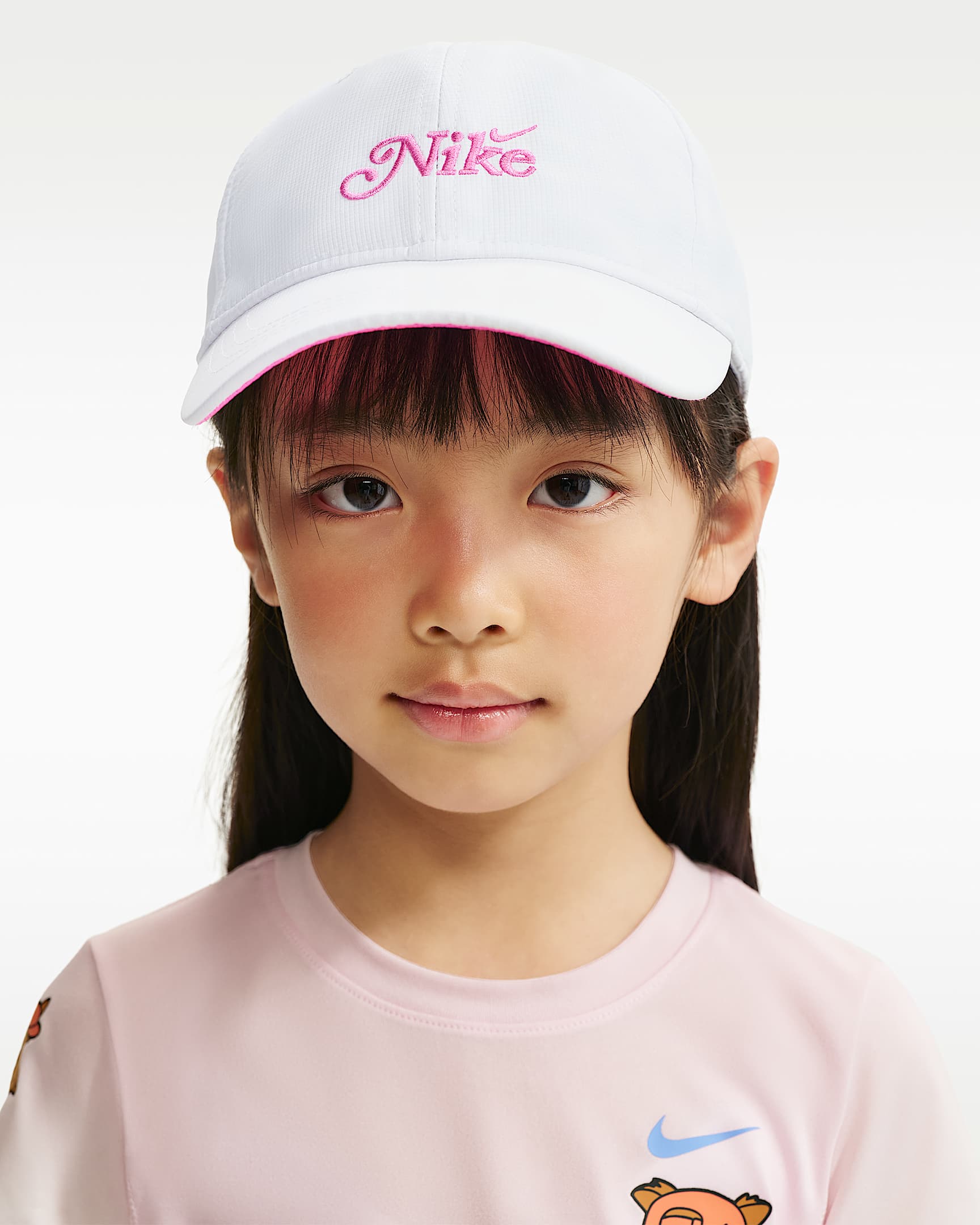 Nike Dri-FIT Bow Back Club 幼童速干运动帽 - 白色