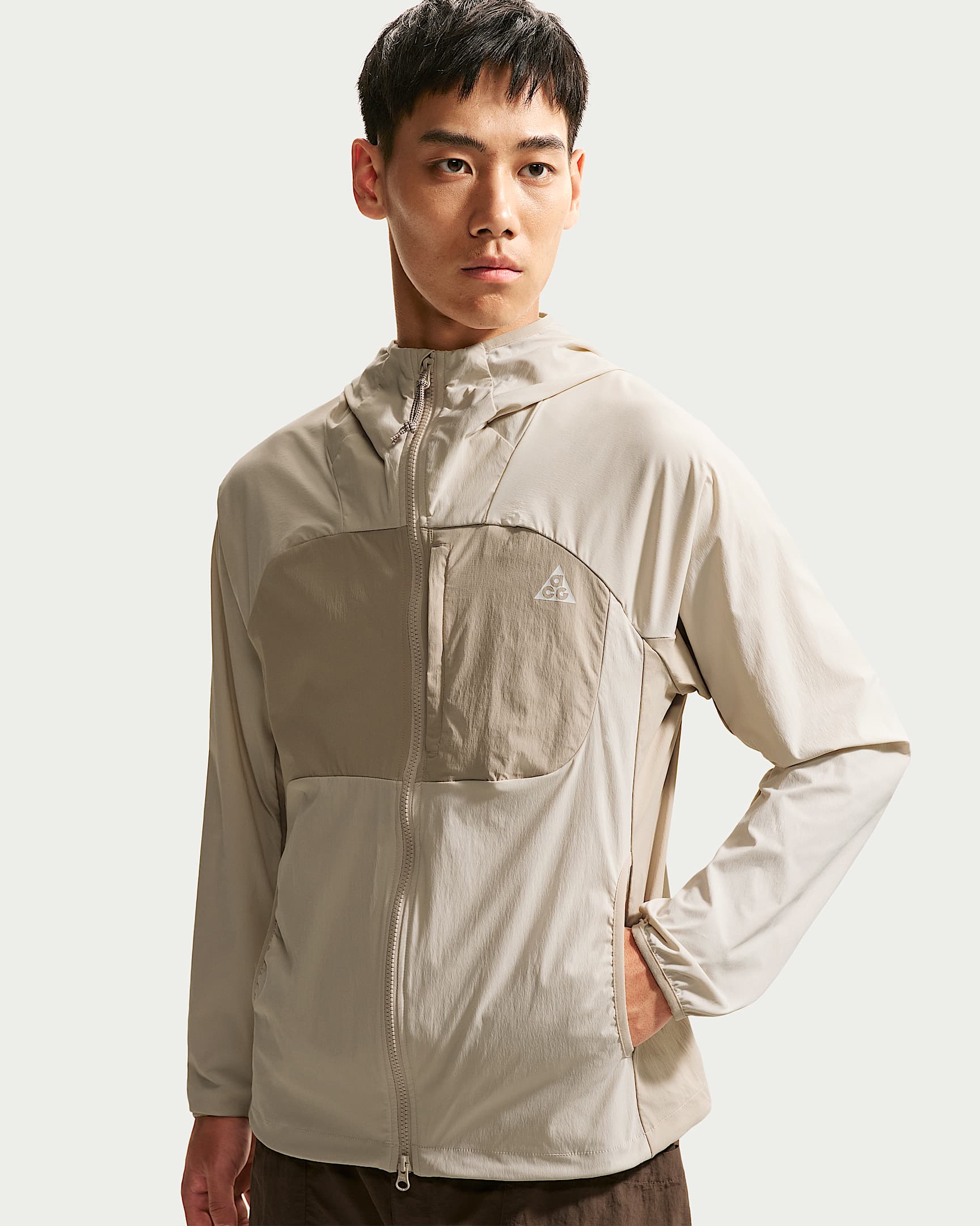 Nike ACG "Five Towers" 男子速干夹克防晒衣 - 浅土褐/奶白 II/奶白 II/山峰白