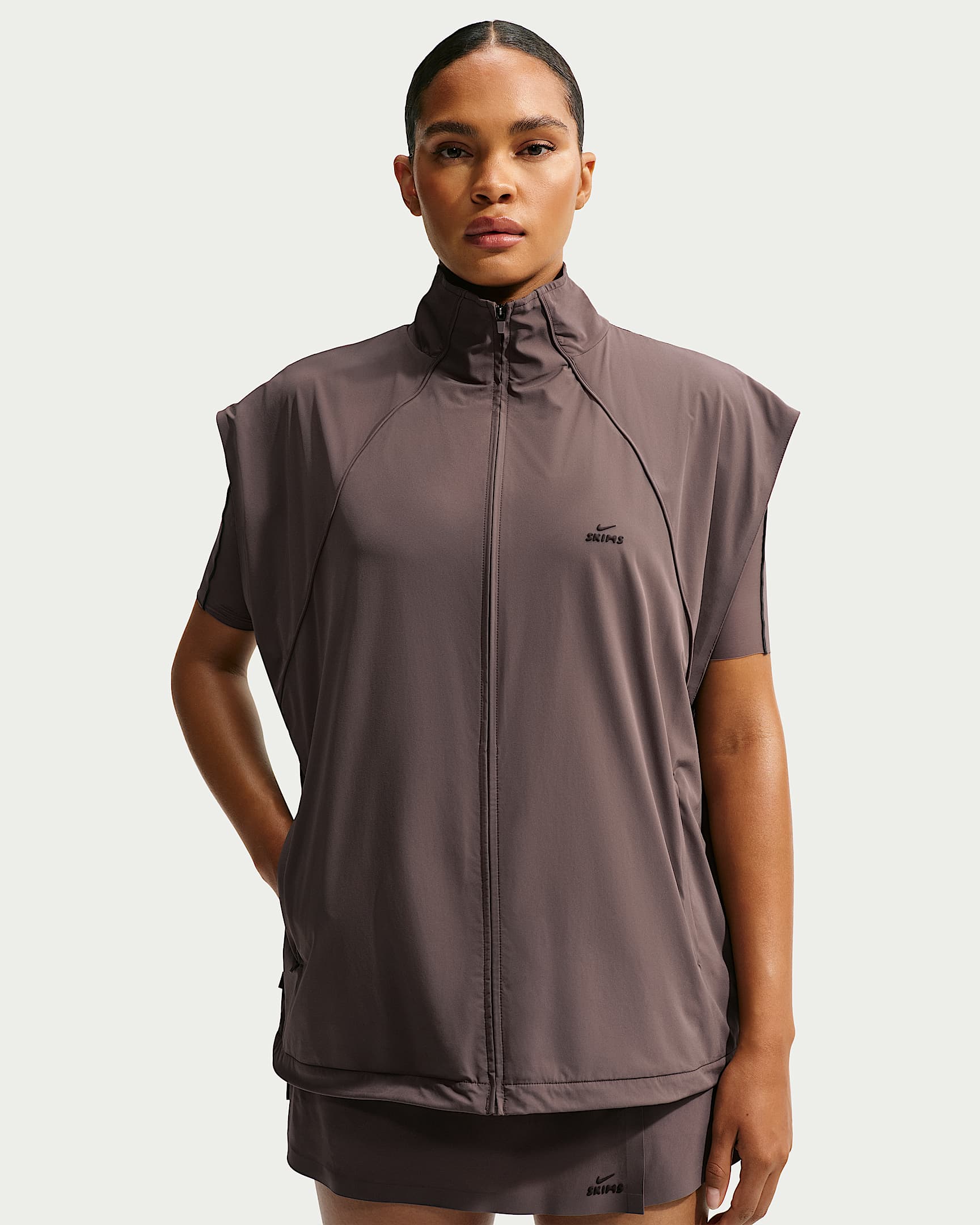 NikeSKIMS Stretch Nylon 女子 Oversize 风速干马甲 - NSKM Resin