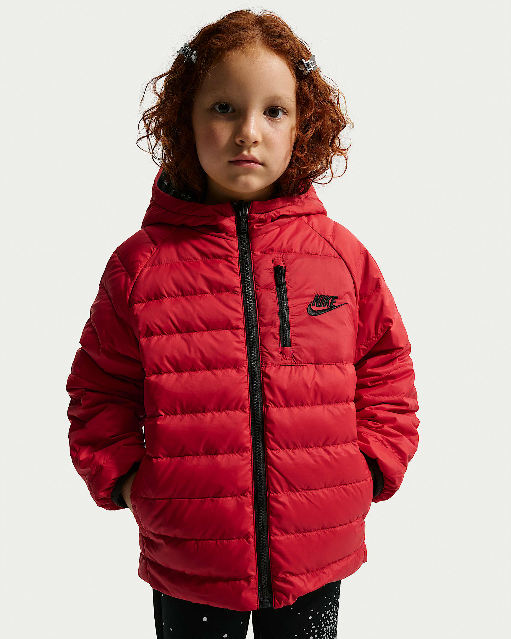 Nike 幼童拒水轻便型羽绒夹克 - 校园红