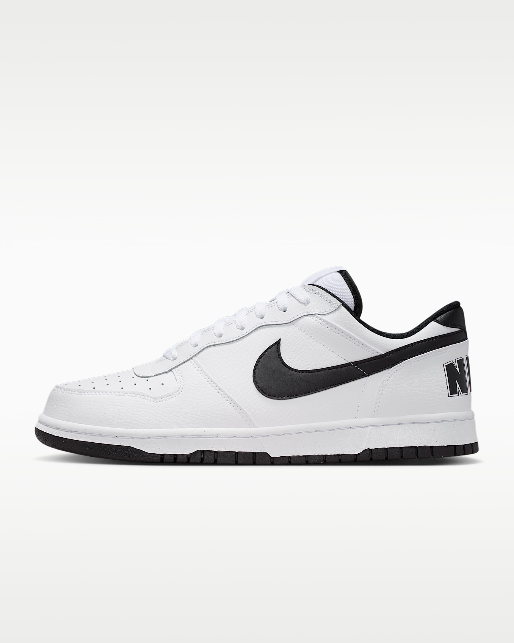 Nike Big Low 男子运动鞋 - 白色/黑