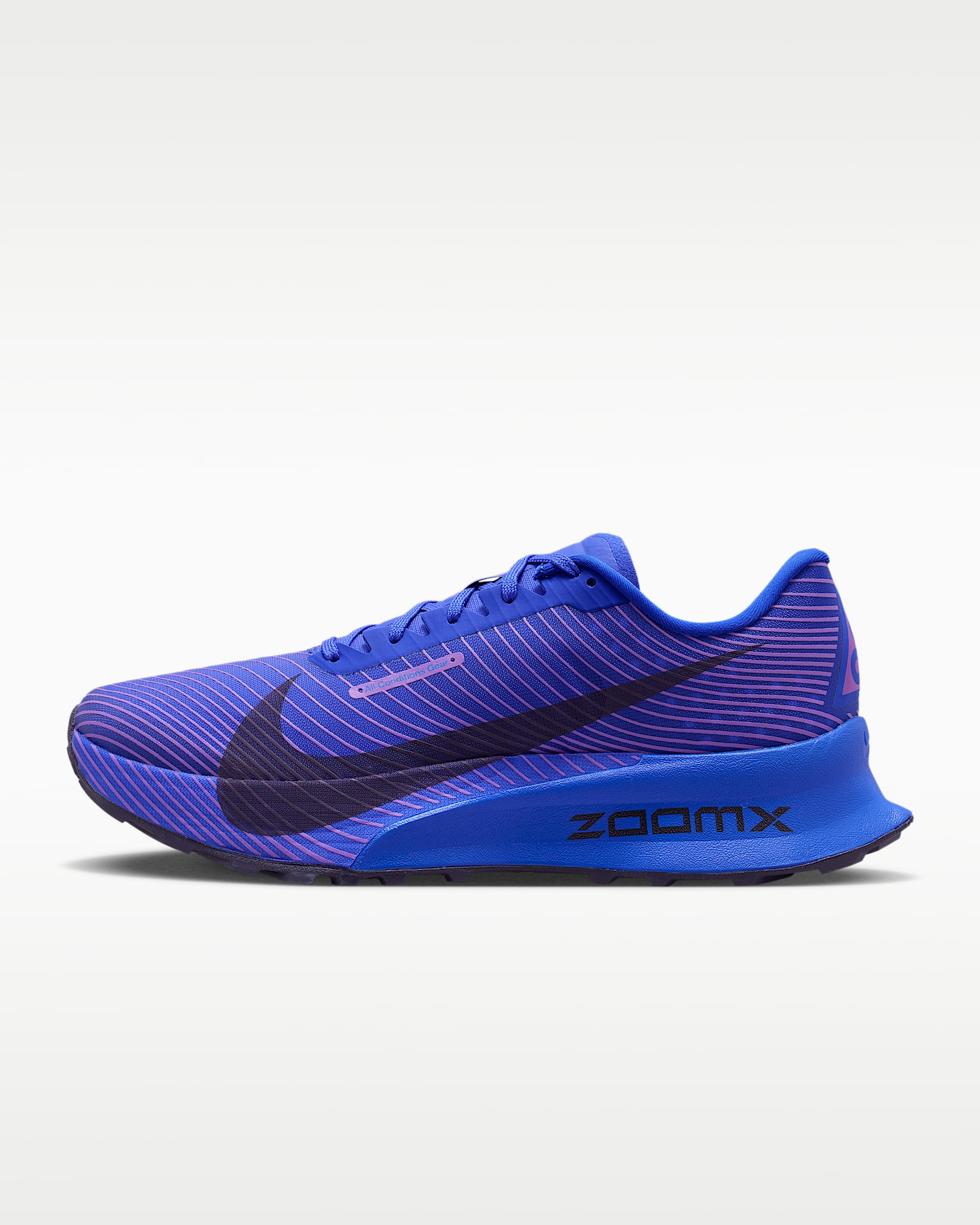 Nike ACG Ultrafly Trail 姚妙同款越野竞速跑步鞋 - 赛车蓝/明亮紫/王朝紫