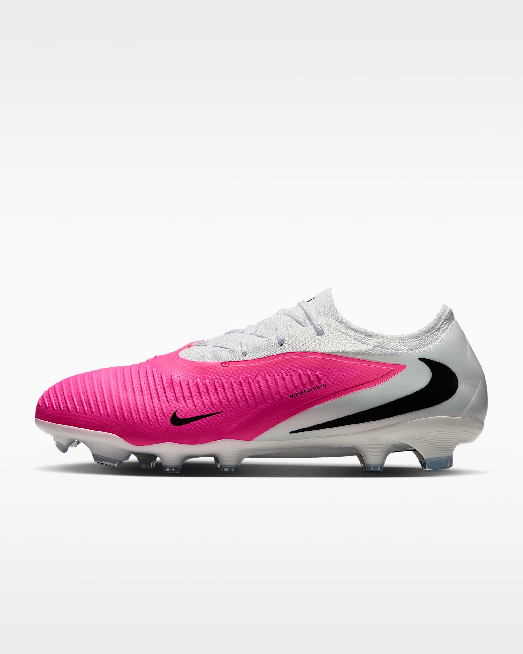 Nike Phantom 6 Low Pro 耐克破阵·暗煞系列男/女 FG 天然硬质草地低帮足球鞋 - 多色/黑
