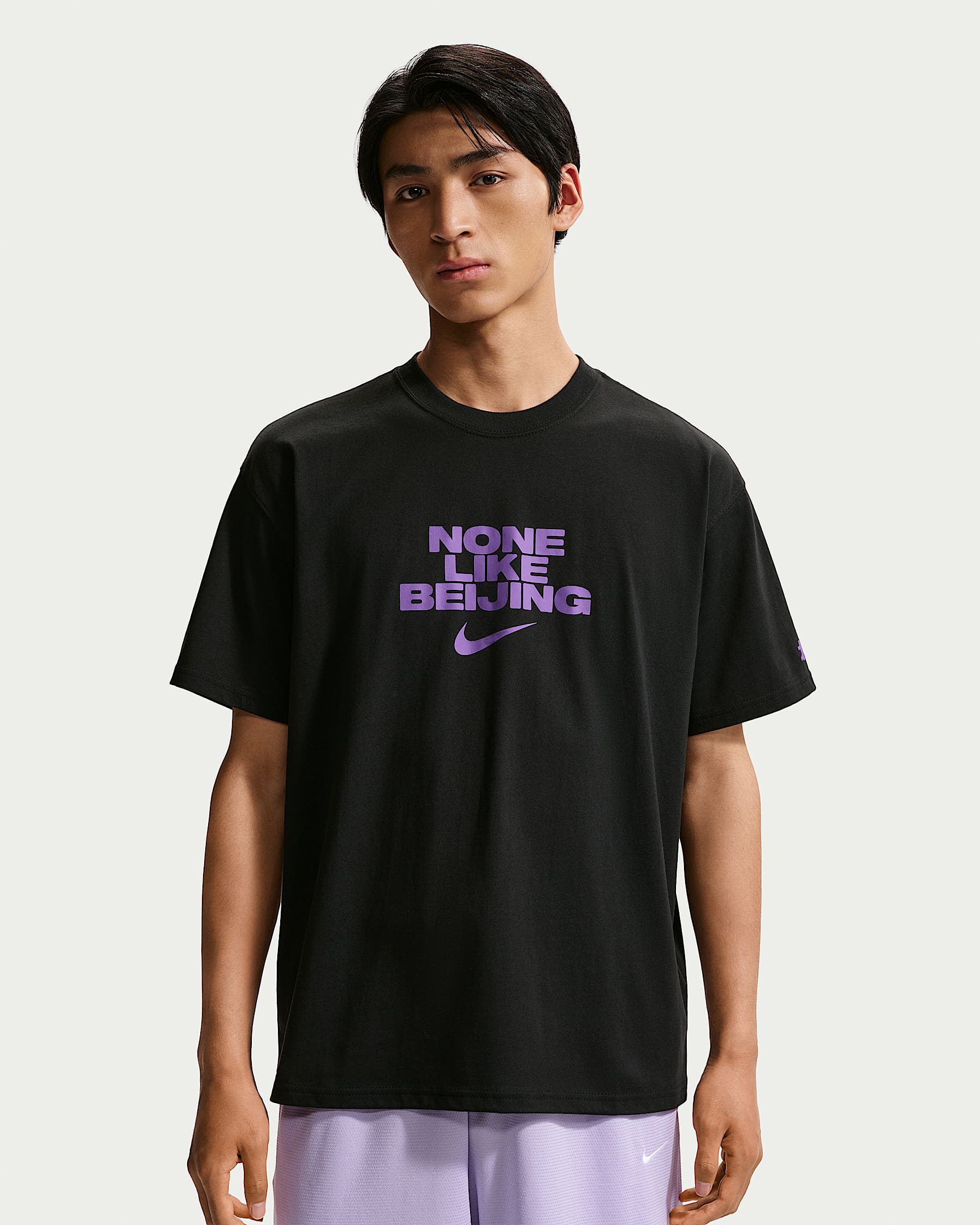 CHBL "Beijing" Nike 耐高篮球系列男子短袖T恤 - 黑