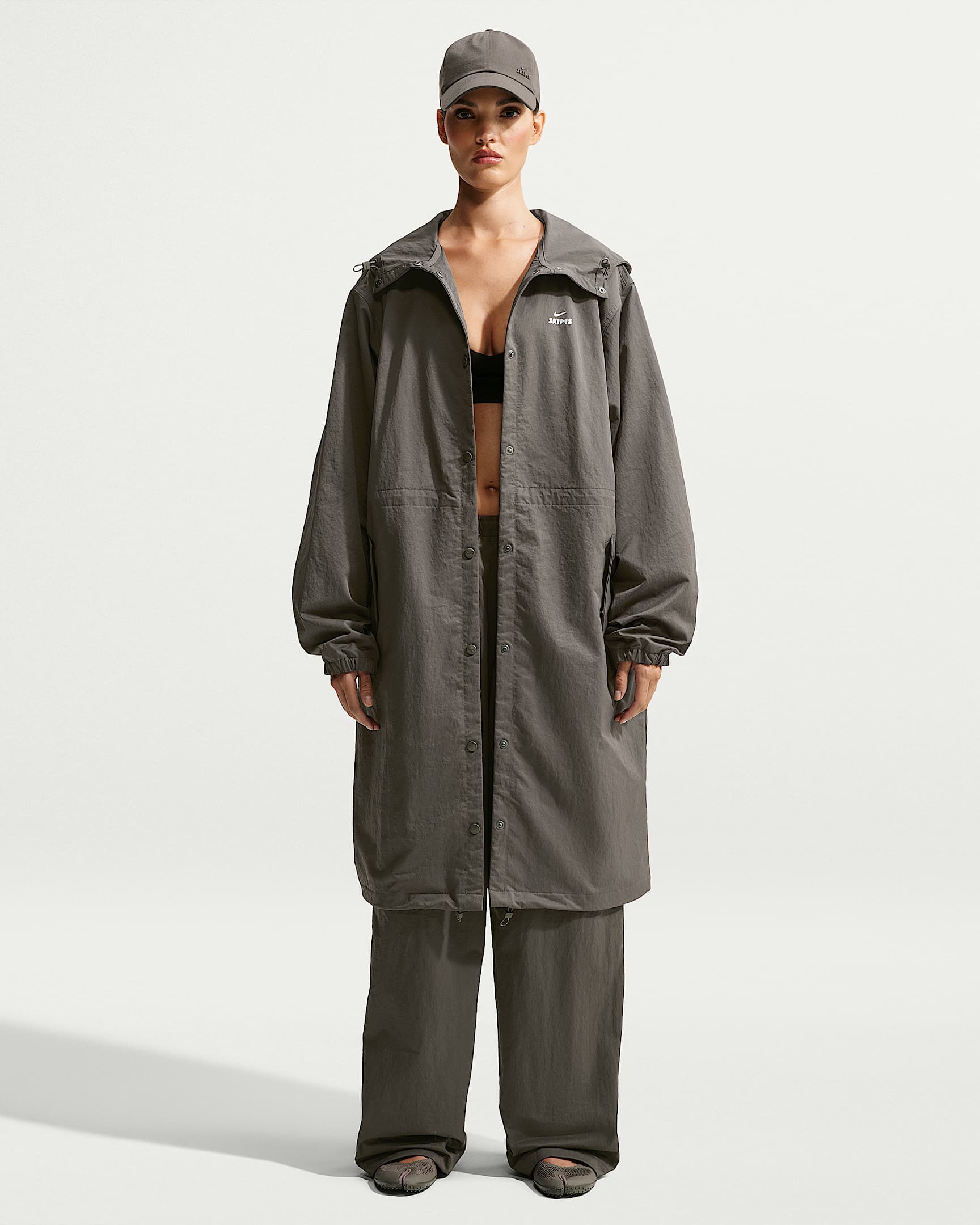 NikeSKIMS Crunchy Nylon 女子连帽外套 - NSKM Boulder