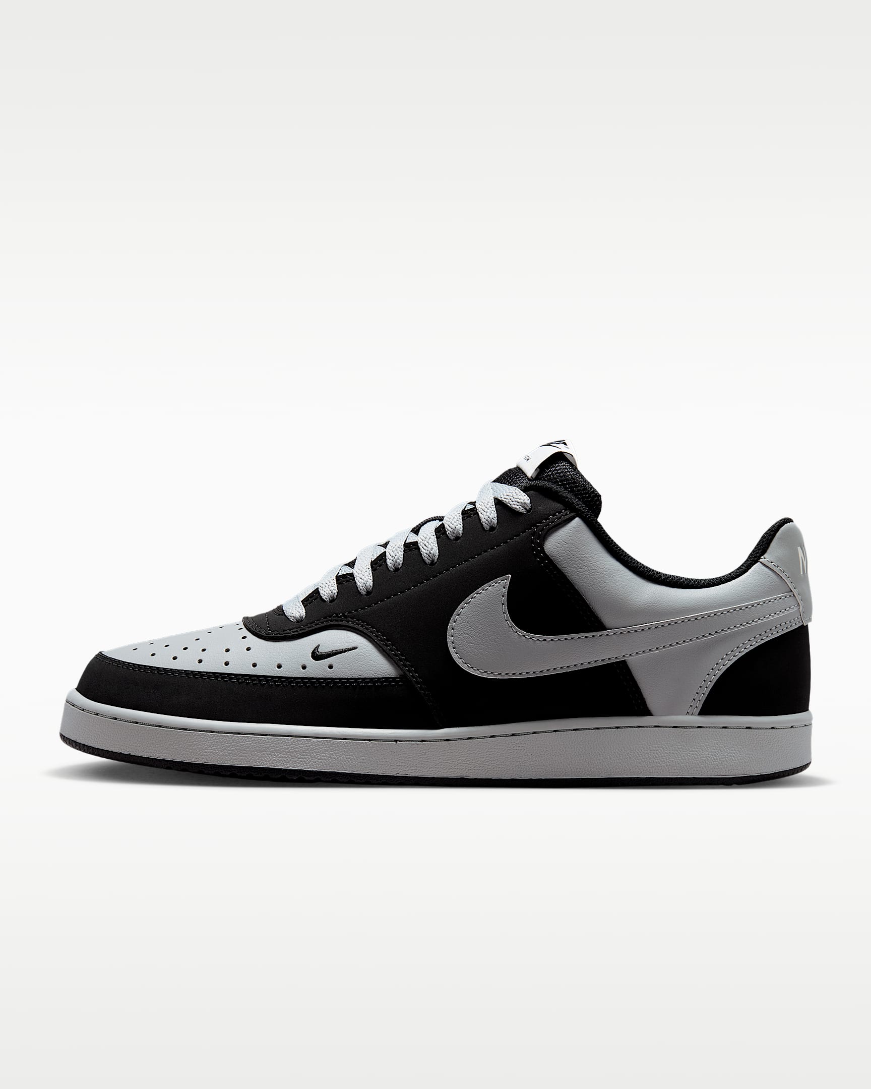 Nike Court Vision Low 男子运动鞋 - 黑/浅烟灰/帆白/浅烟灰