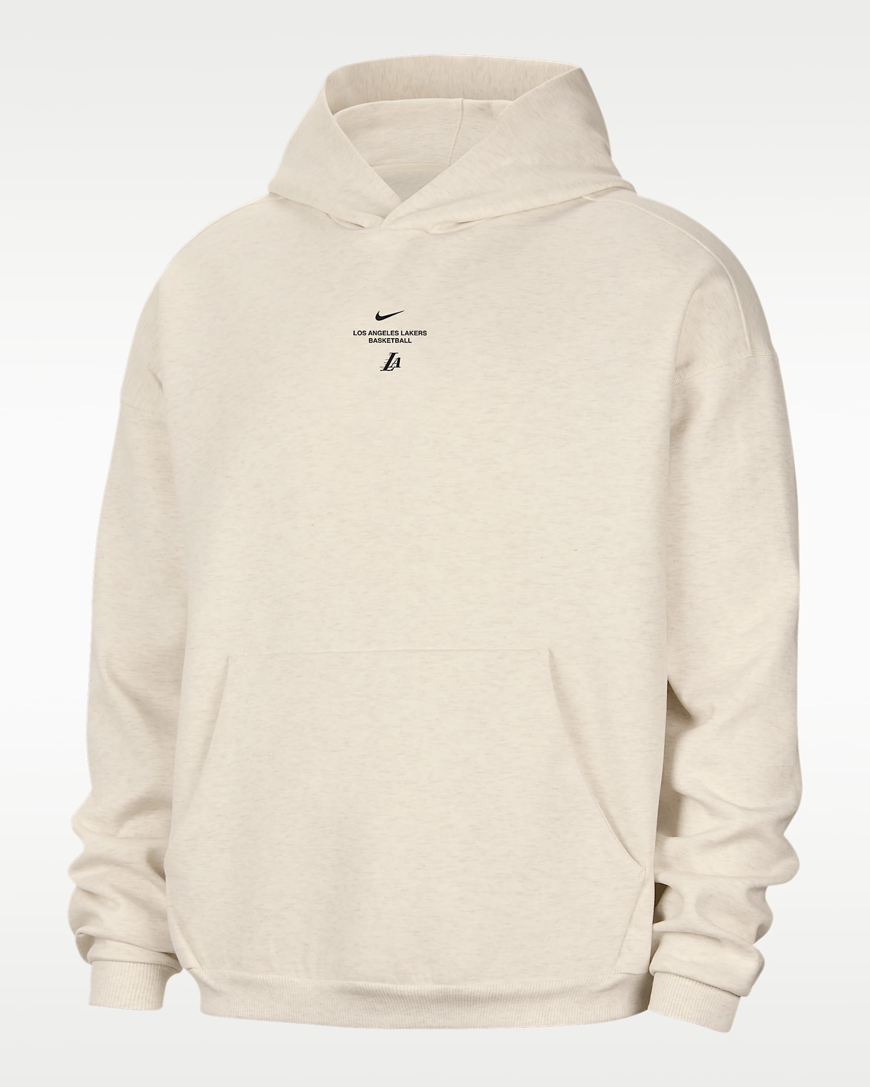 洛杉矶湖人队 Standard Issue Nike NBA 队之魂系列 Dri-FIT 速干科技男子篮球连帽衫 - 淡象牙白/调色/黑