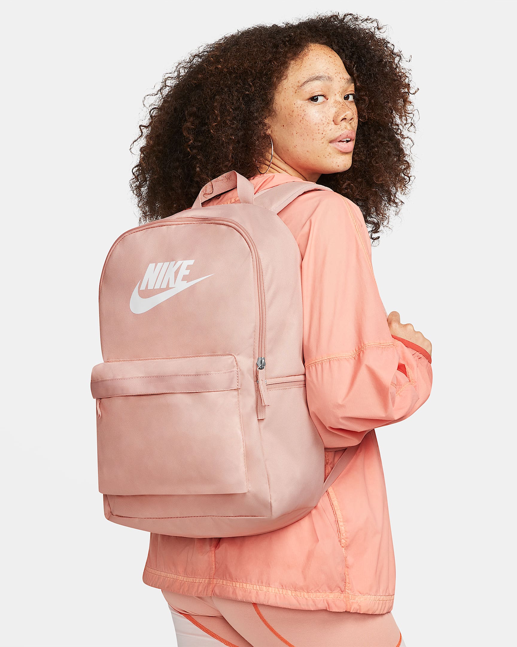 Nike Heritage 双肩包 - 牛津粉/牛津粉/白色