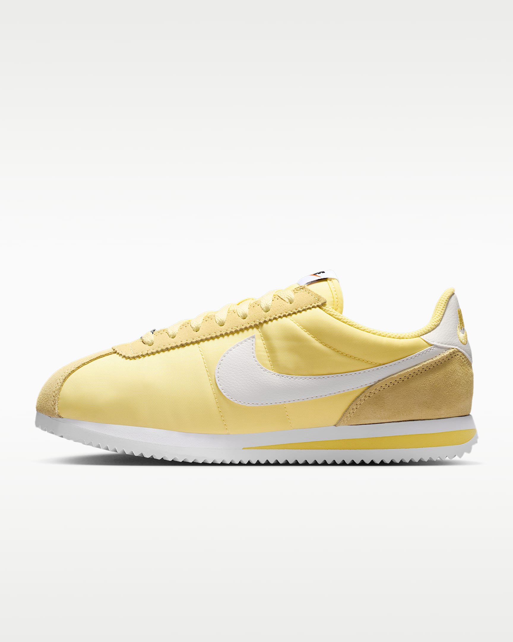 Nike Cortez Textile 郑钦文同款女子运动鞋 - 柔黄/白色/安全橙/帆白