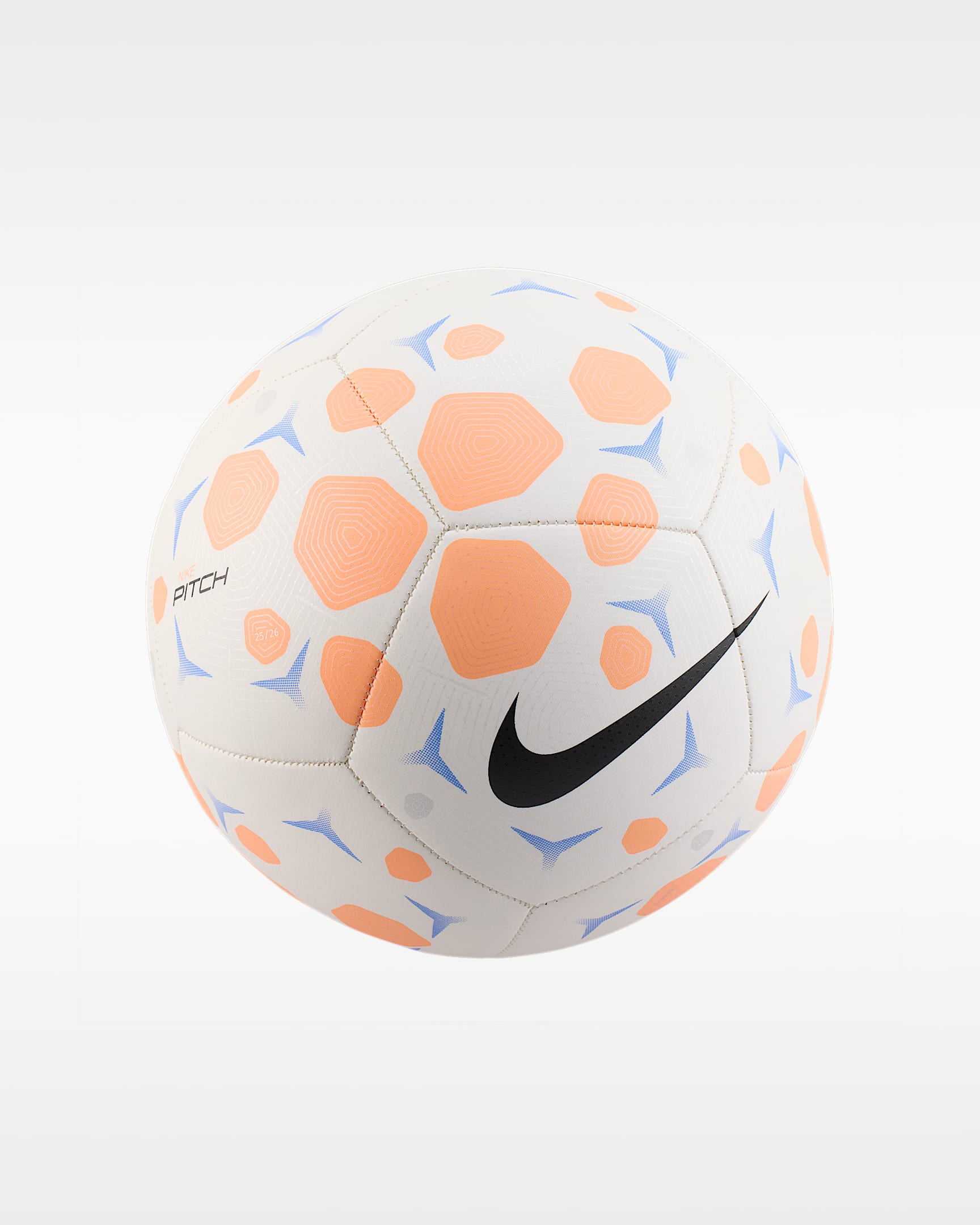 Nike Pitch 足球 - 白色/脉冲橙/黑