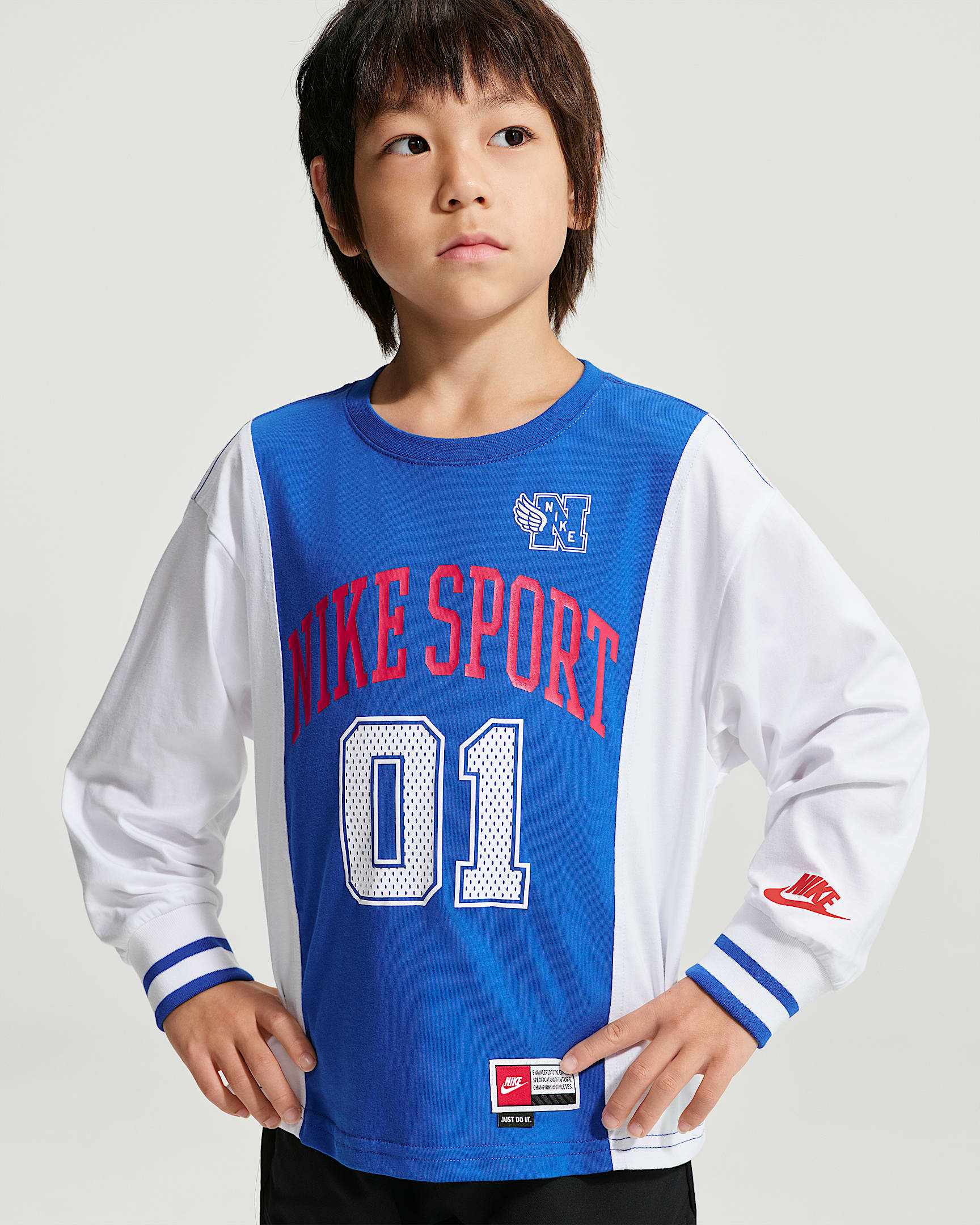 Nike Sportswear Multisport 幼童长袖上衣 - 游戏宝蓝
