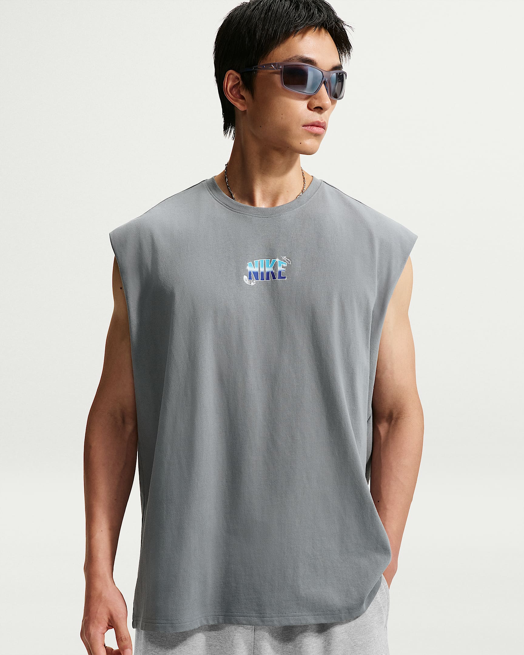 Nike Sportswear 男子无袖上衣 - 冷灰