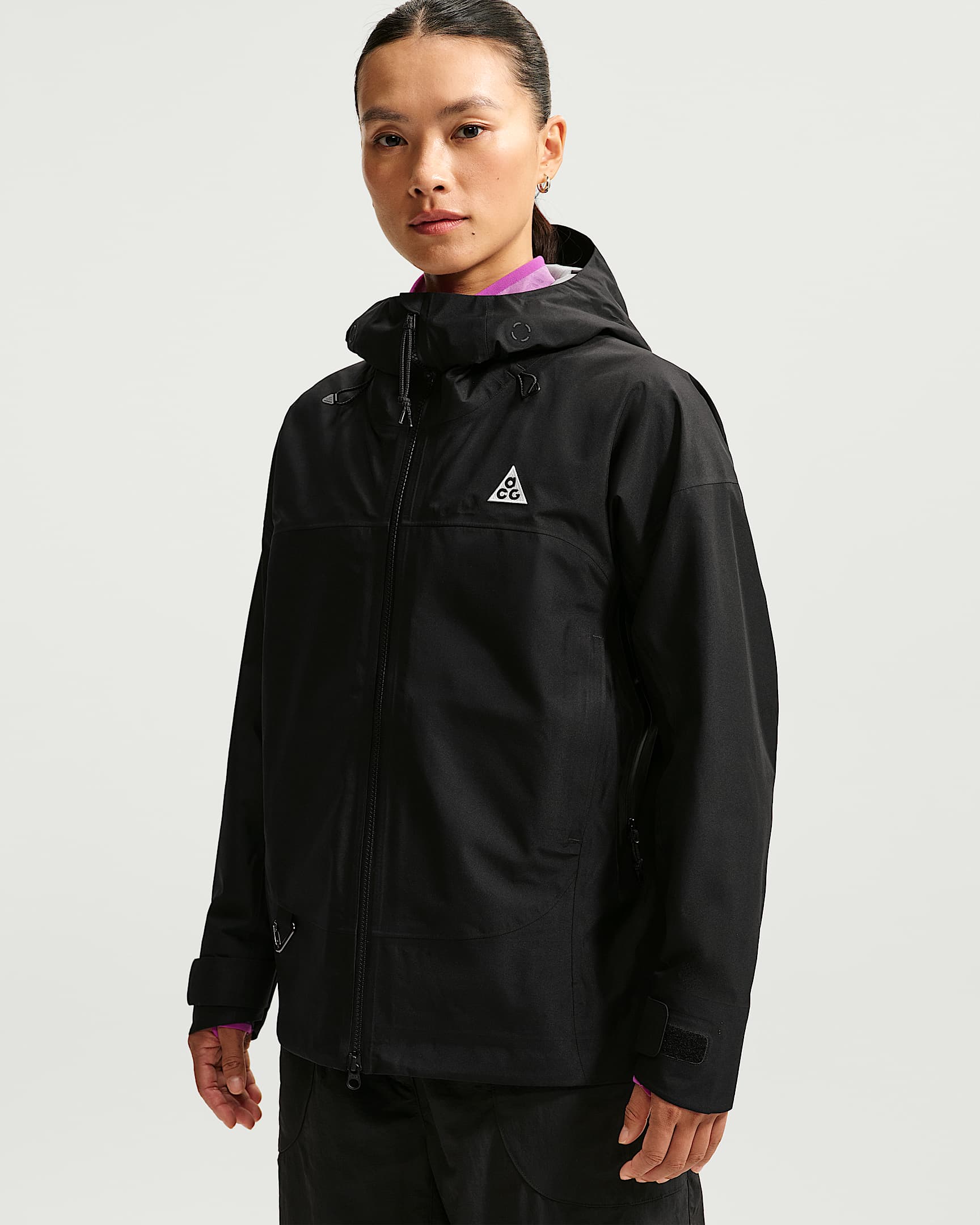 ACG Misery Ridge Storm-FIT ADV GORE-TEX 3L 女子防风防水徒步夹克硬壳冲锋衣 - 黑/黑/黑/山峰白