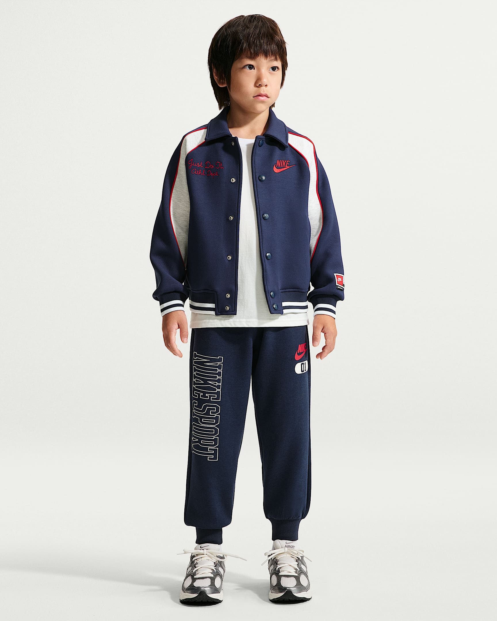 Nike Sportswear Multisport 幼童针织长裤 - 深藏青