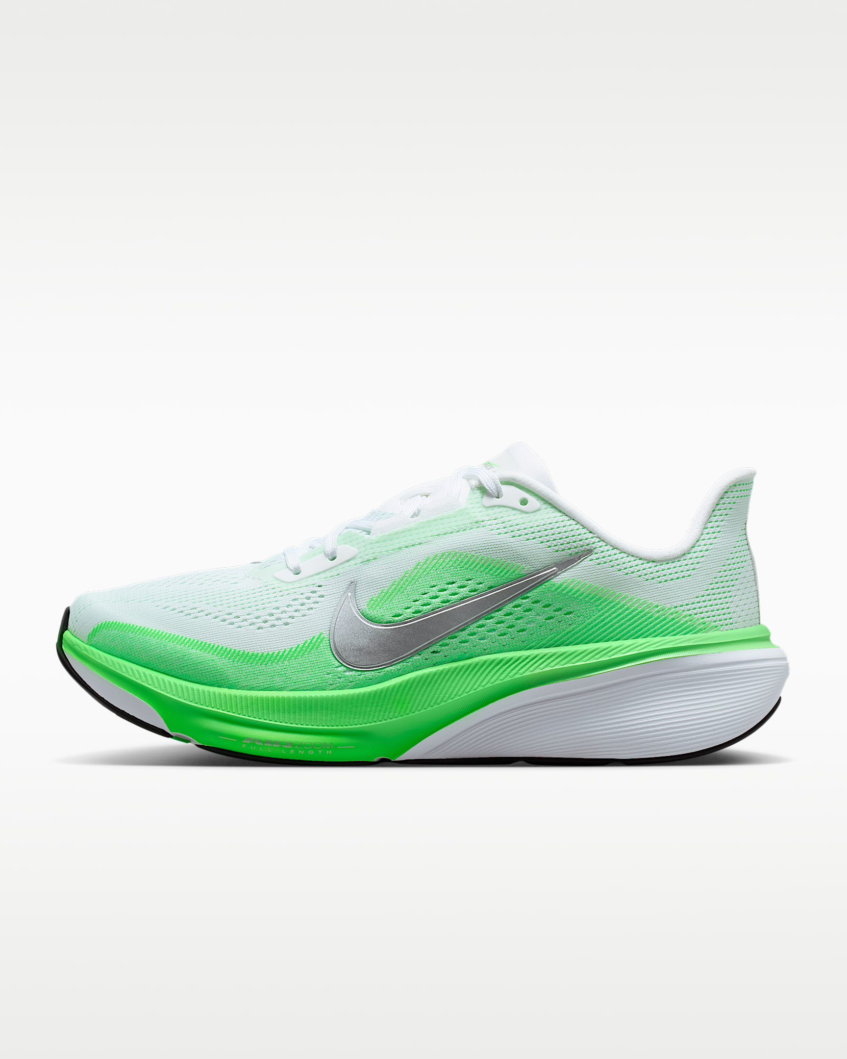 Nike Pegasus 42 耐克飞马女子公路跑步鞋 - 白色/冲击绿/梦幻绿/金属银