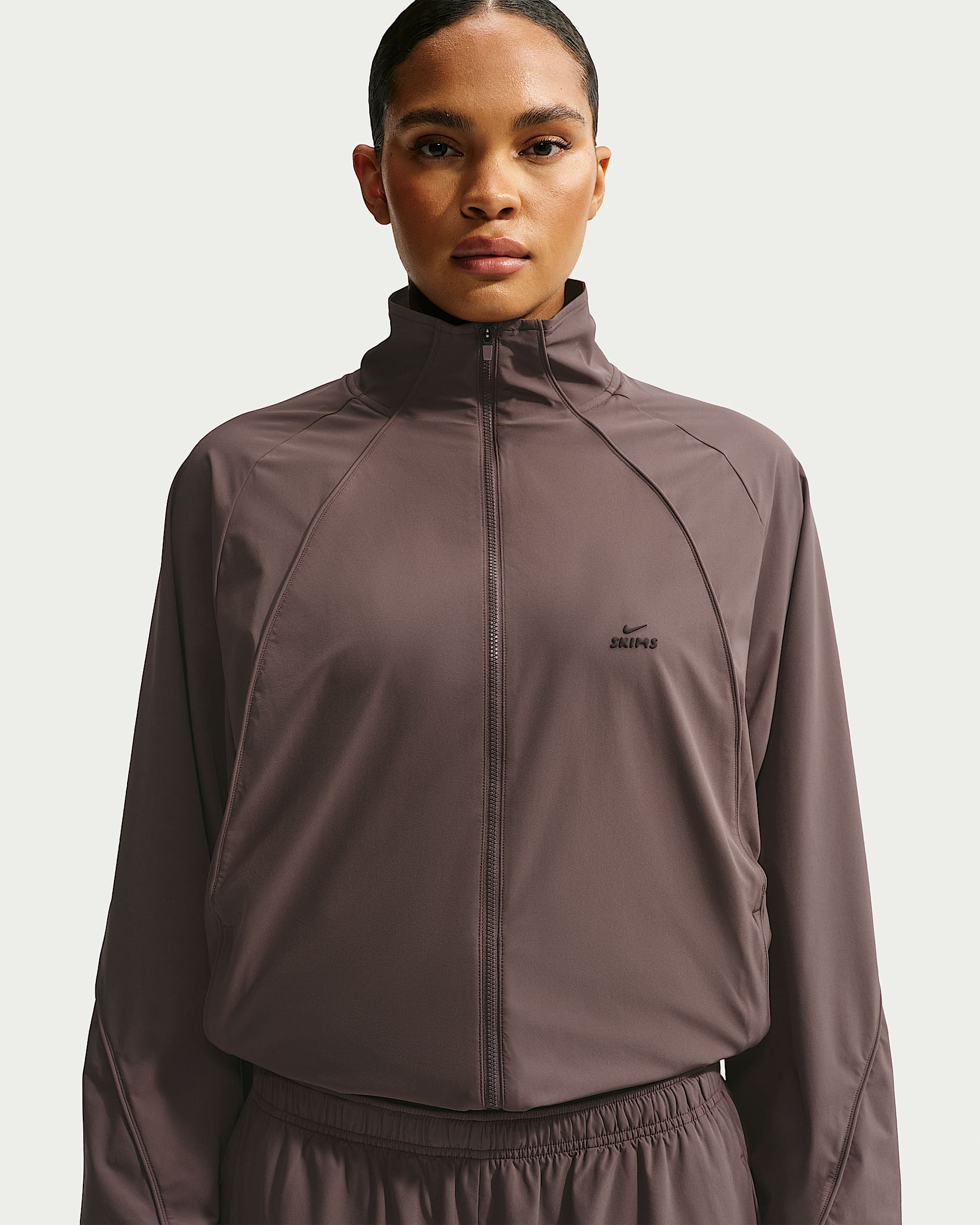 NikeSKIMS Stretch Nylon 女子 Oversize 风速干夹克 - NSKM Resin/NSKM Resin