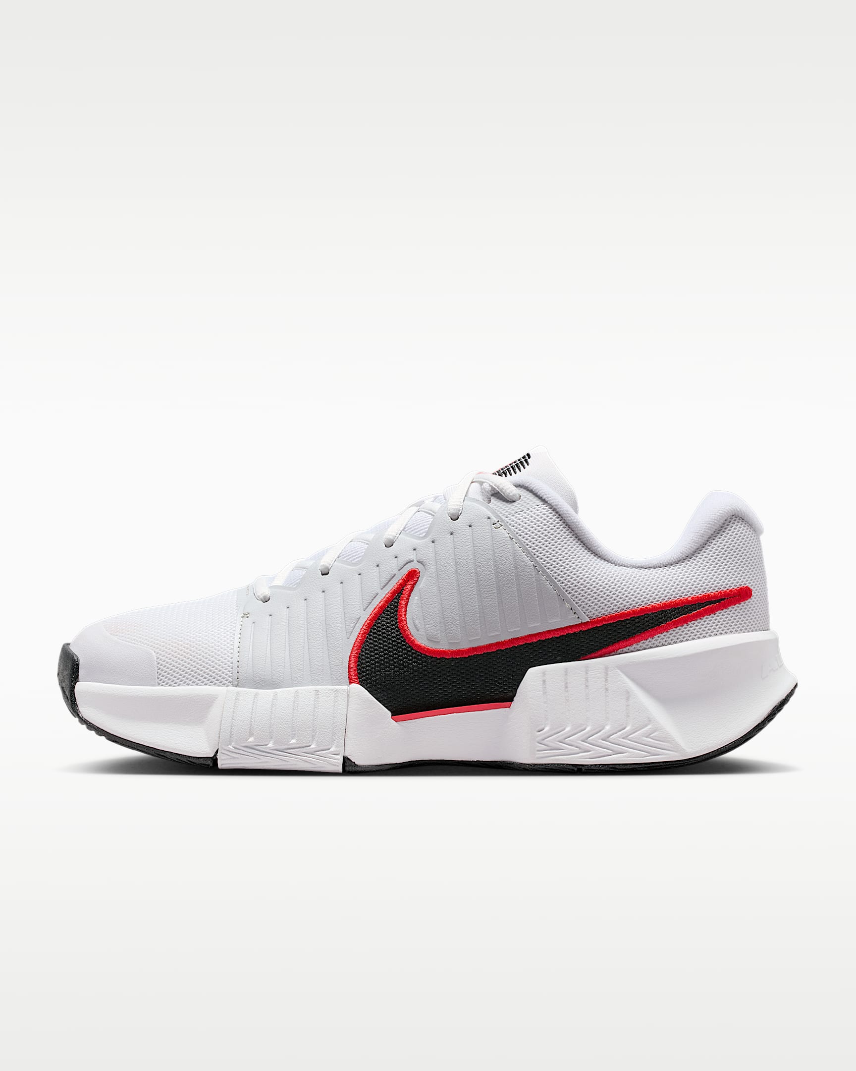 Nike GP Challenge Pro 男子硬地球场网球鞋 - 白色/浅深红/白金色/黑