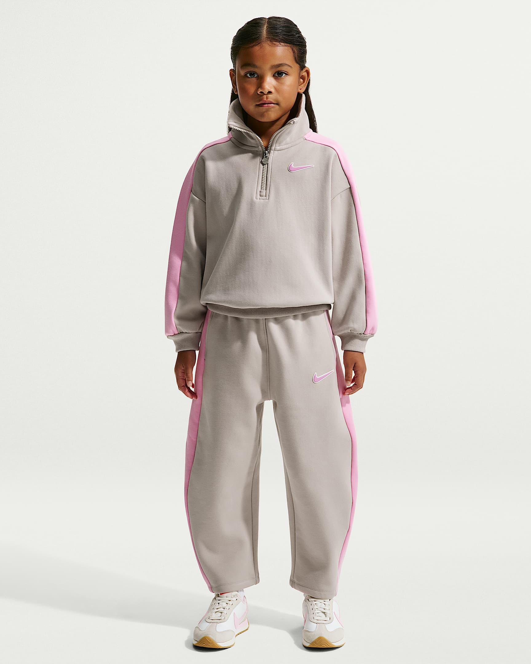 Nike 幼童加绒长裤 - 温和冷月光