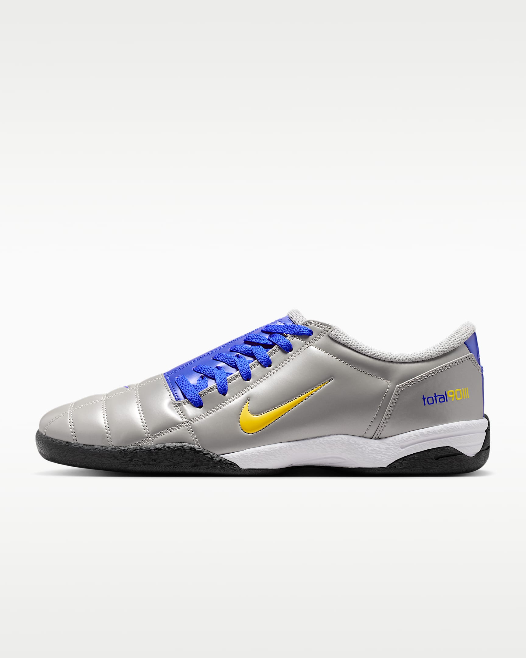 Nike Total 90 男子运动鞋 - 金属银/赛车蓝/黑/发光黄