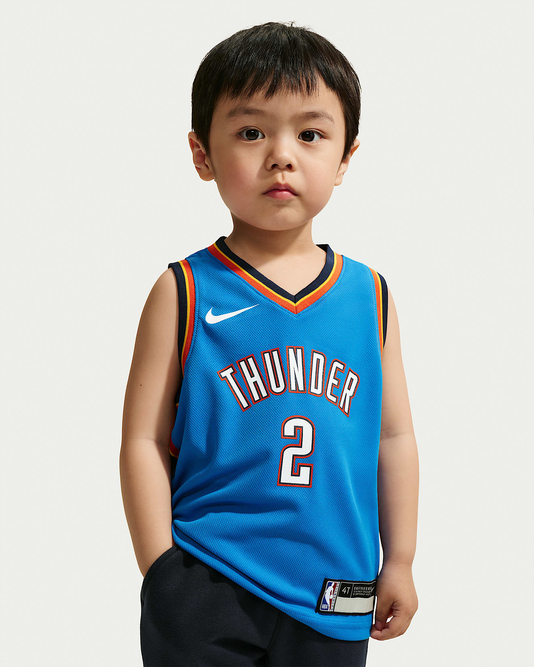 俄克拉荷马雷霆队 Icon Edition Nike NBA Jersey 婴童球衣 - 信号蓝