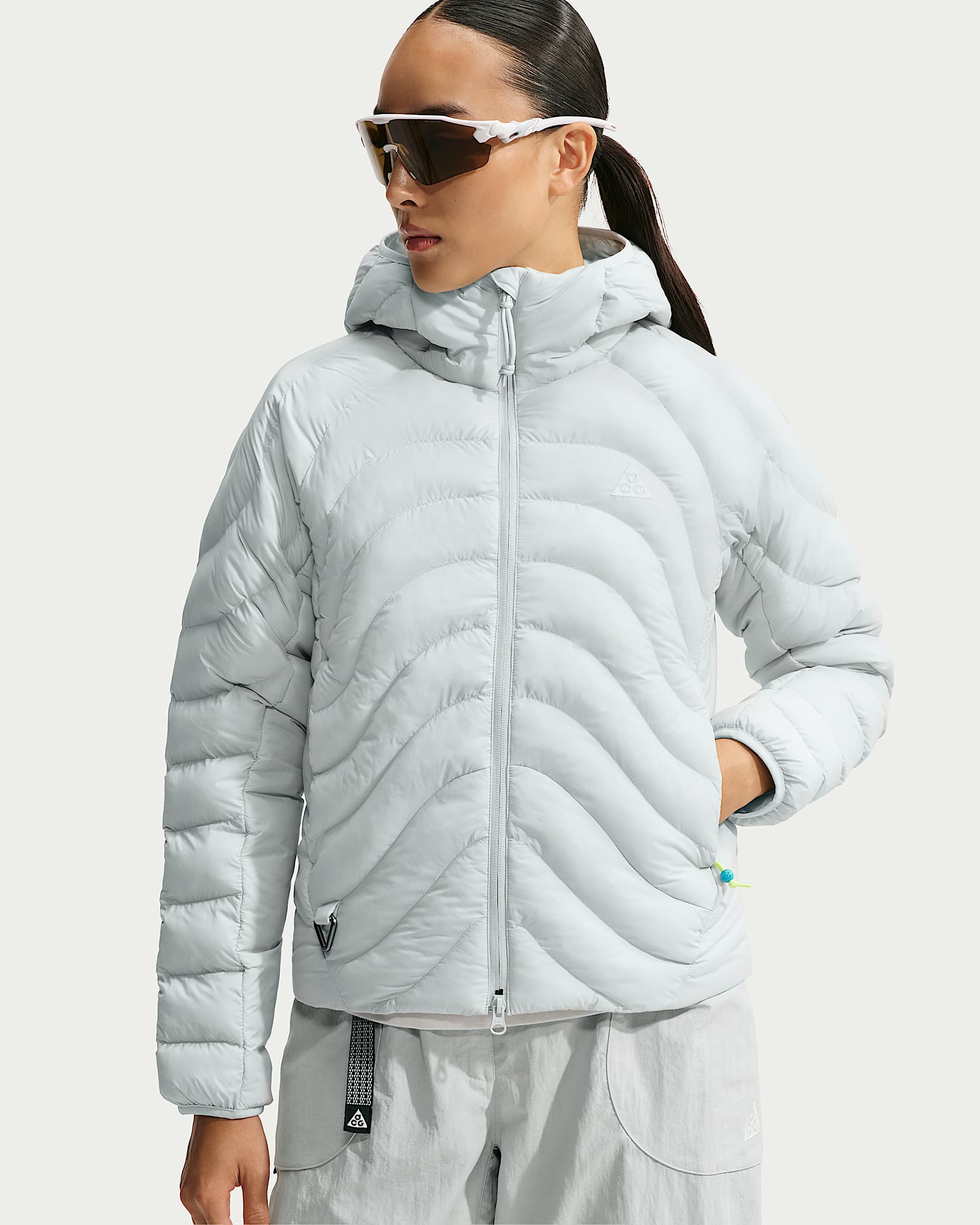 ACG Lava Flow Therma-FIT ADV 女子连帽夹克 - 浅银/山峰白