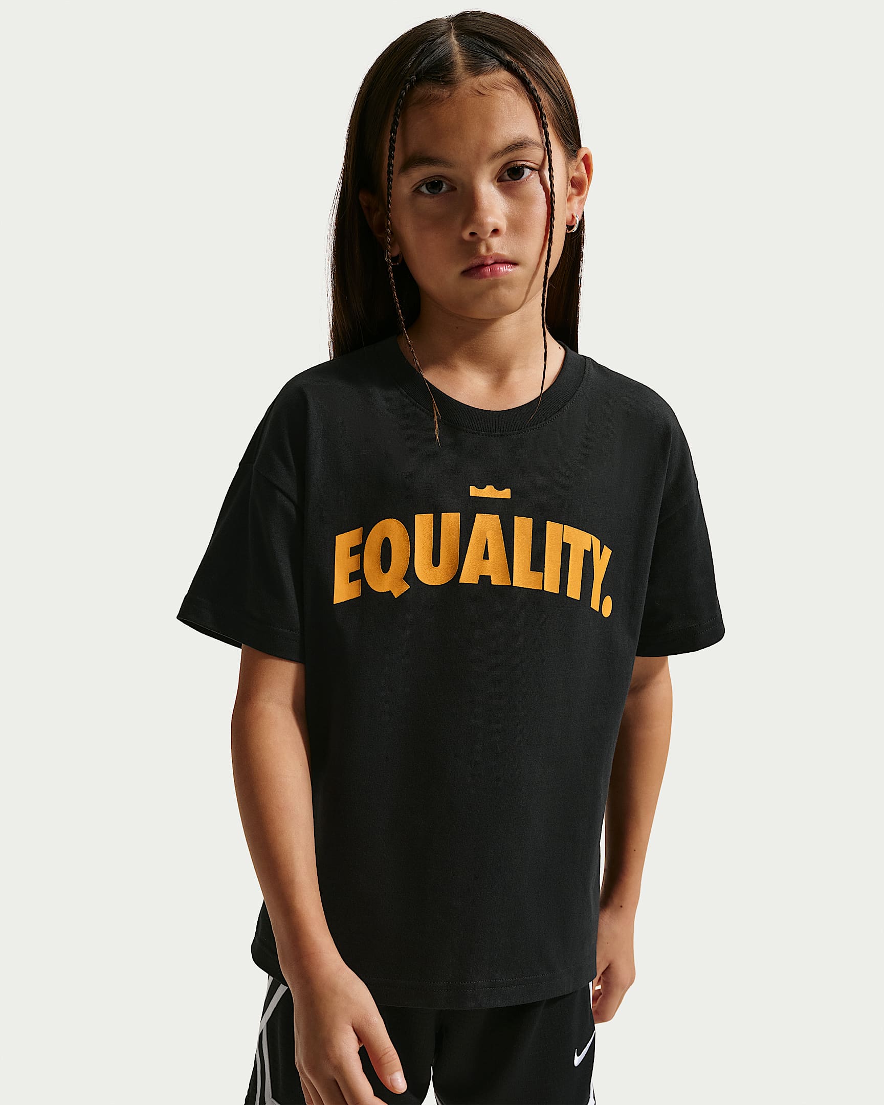 LeBron "Honor the King" 詹姆斯大童T恤 - 黑