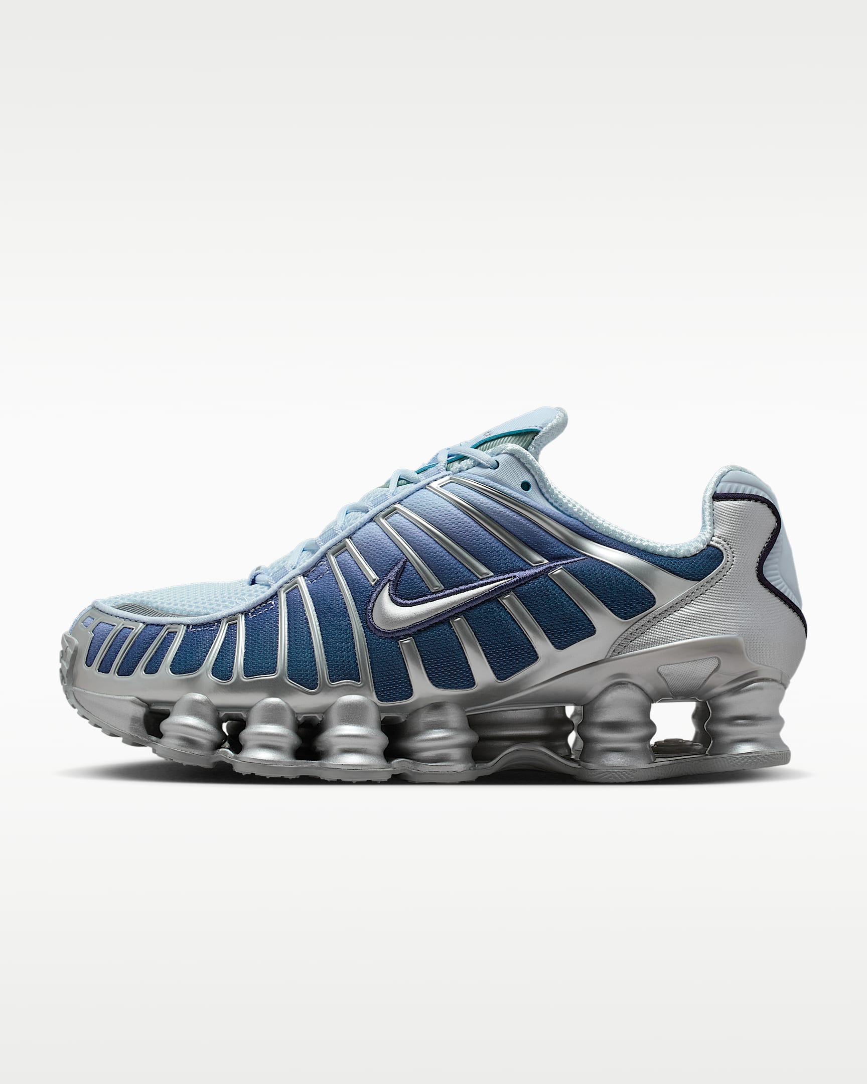 Nike Shox TL Fade 女子气柱运动鞋 - 紫蓝/帝王紫/金属银