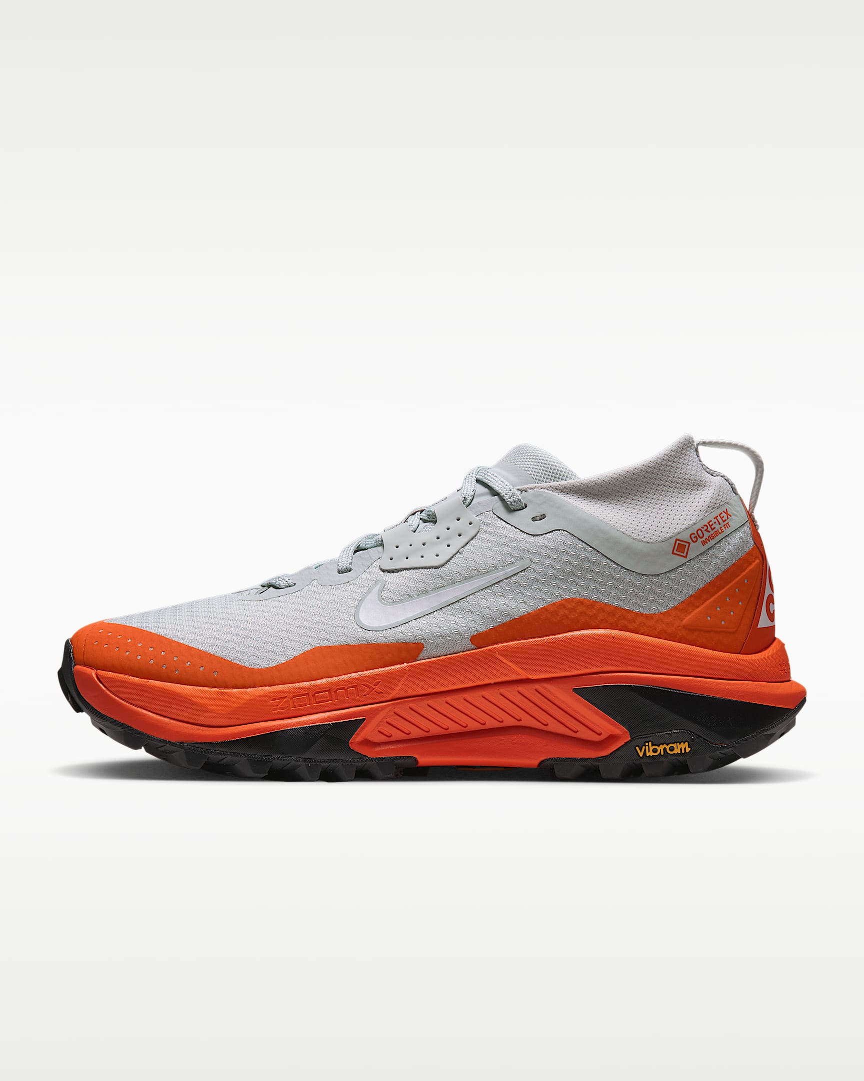 Nike ACG Zegama Trail GORE-TEX 男子越野跑步鞋 - 浅银/安全橙/黑/山峰白